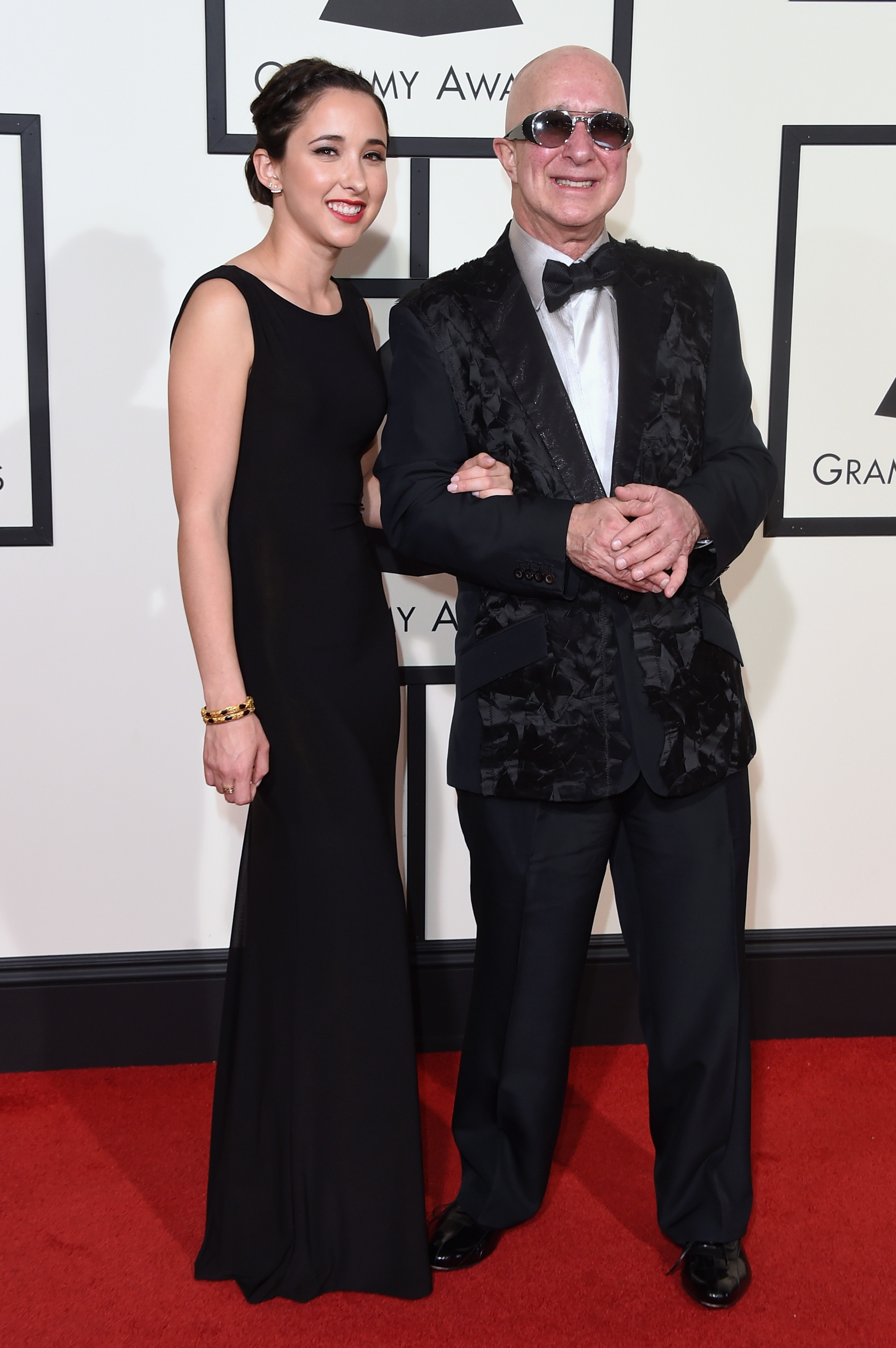 Victoria Shaffer, left, and Paul Shaffer, right, attend the 58th GRAMMY Awards at Staples Center on Feb. 15, 2016 in Los Angeles.