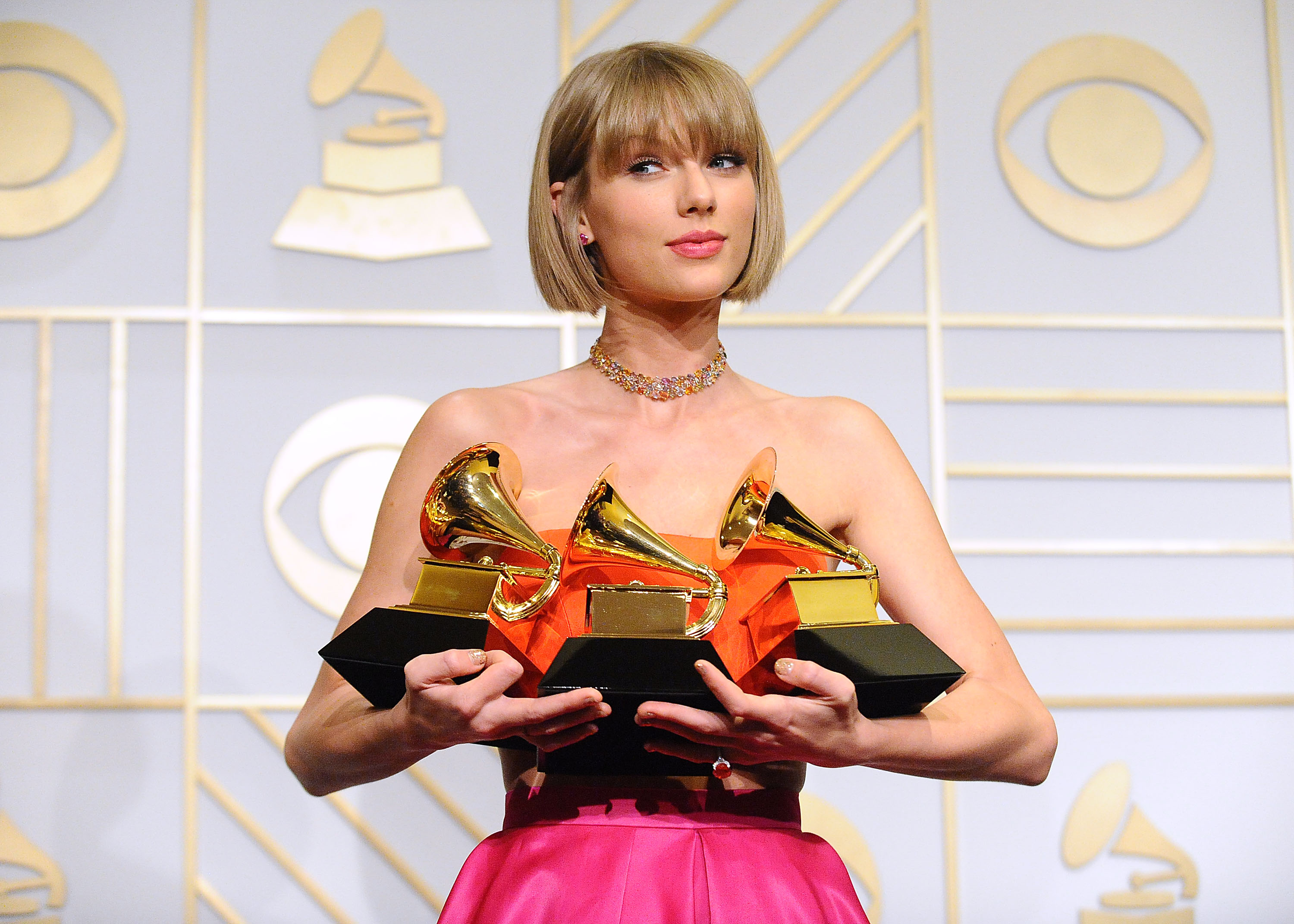 Taylor Swift at the 2016 Grammys.