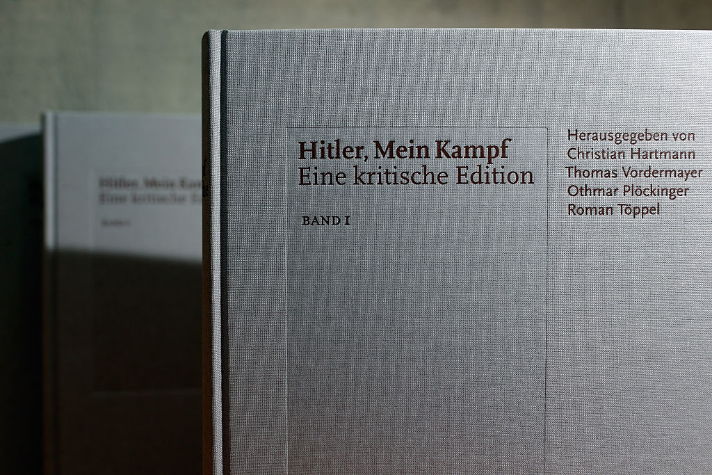 The new edition of Adolf Hitler's "Mein Kampf" augments Hitler's original text with critical analysis. (Johannes Simon&mdash;2016 Getty Images)