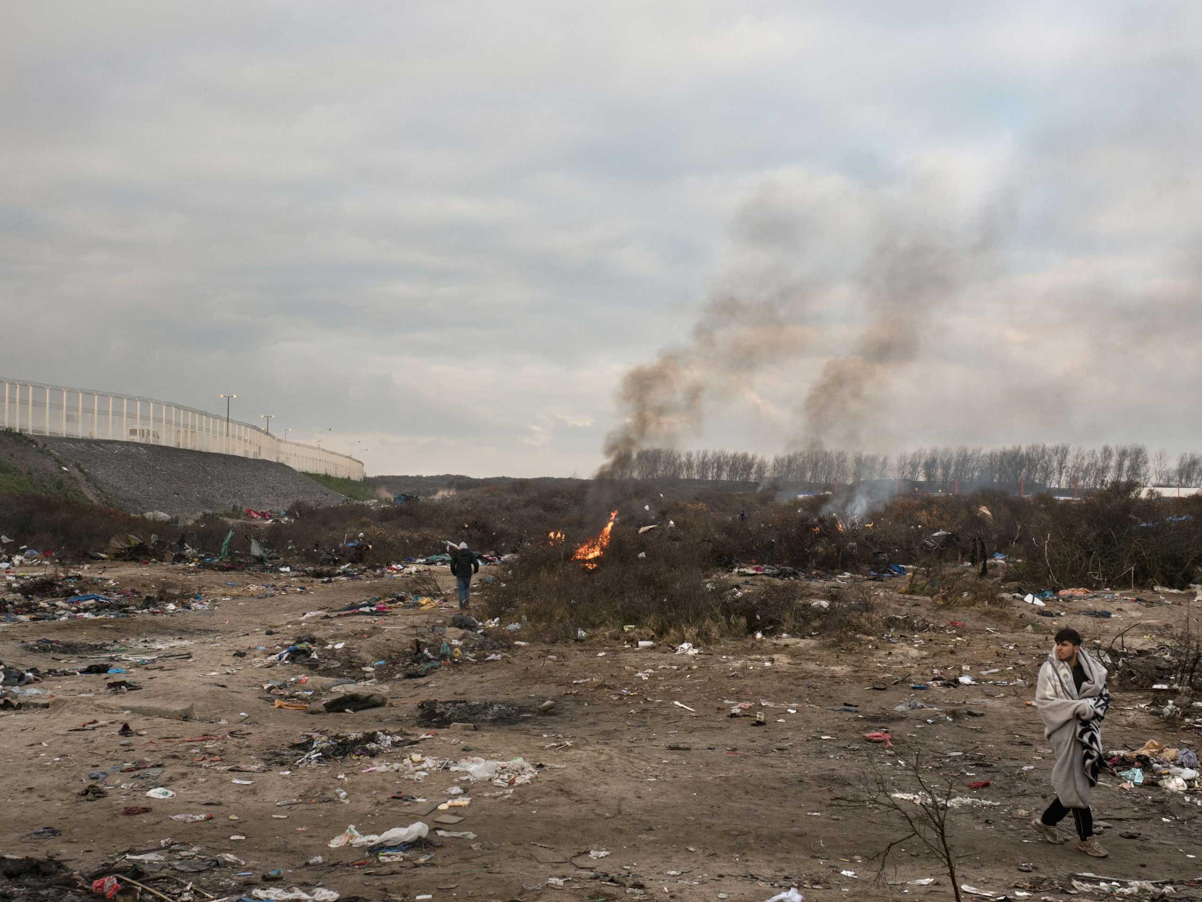 French authorities have begun to clean up the ÒJungleÓ of Calais, the shantytown near Calais city, where migrants live before they attempt to enter the United Kingdom, Jan. 20, 2016.