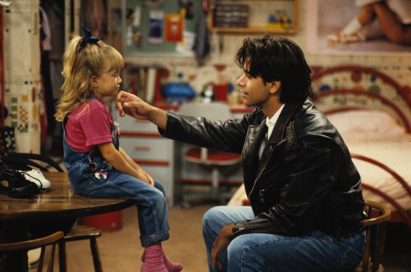 FULL HOUSE - 'Educating Jesse' - Season Six - 10/27/92, Jesse (John Stamos) had Michelle (Ashley Olsen) promise that she'd never be a quitter.