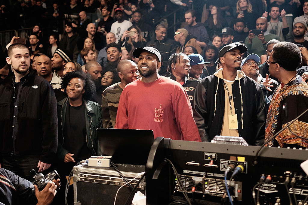 Kanye West at Madison Square Garden in New York City on Feb. 11, 2016. (Dimitrios Kambouris—Getty Images)