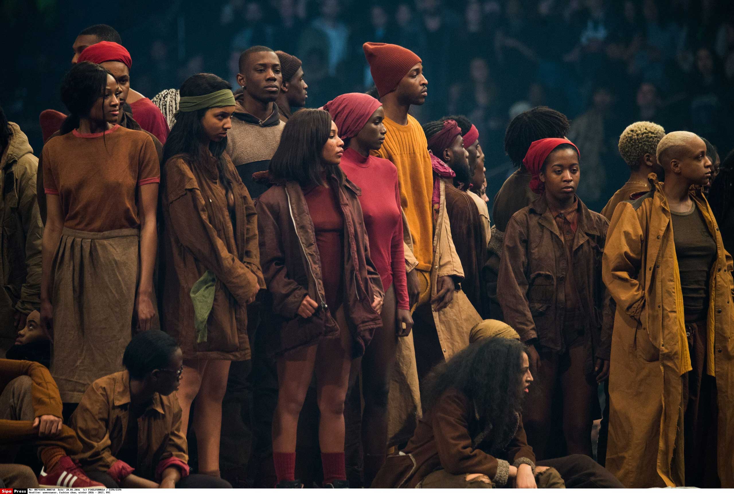 Kanye West's Yeezy Season 3 fashion show at Madison Square Garden, Feb. 11, 2016.
