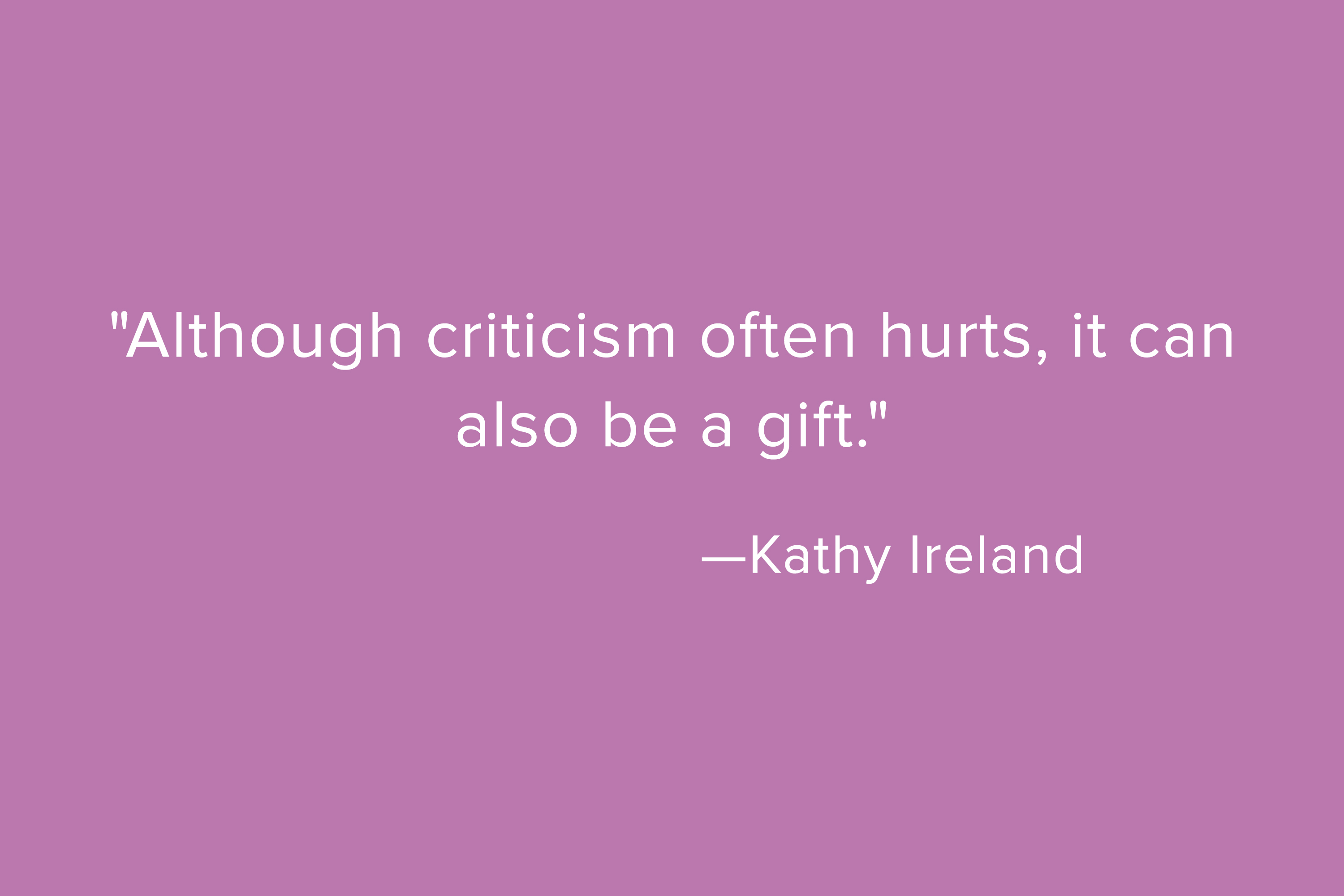 Kathy Ireland Quote Card