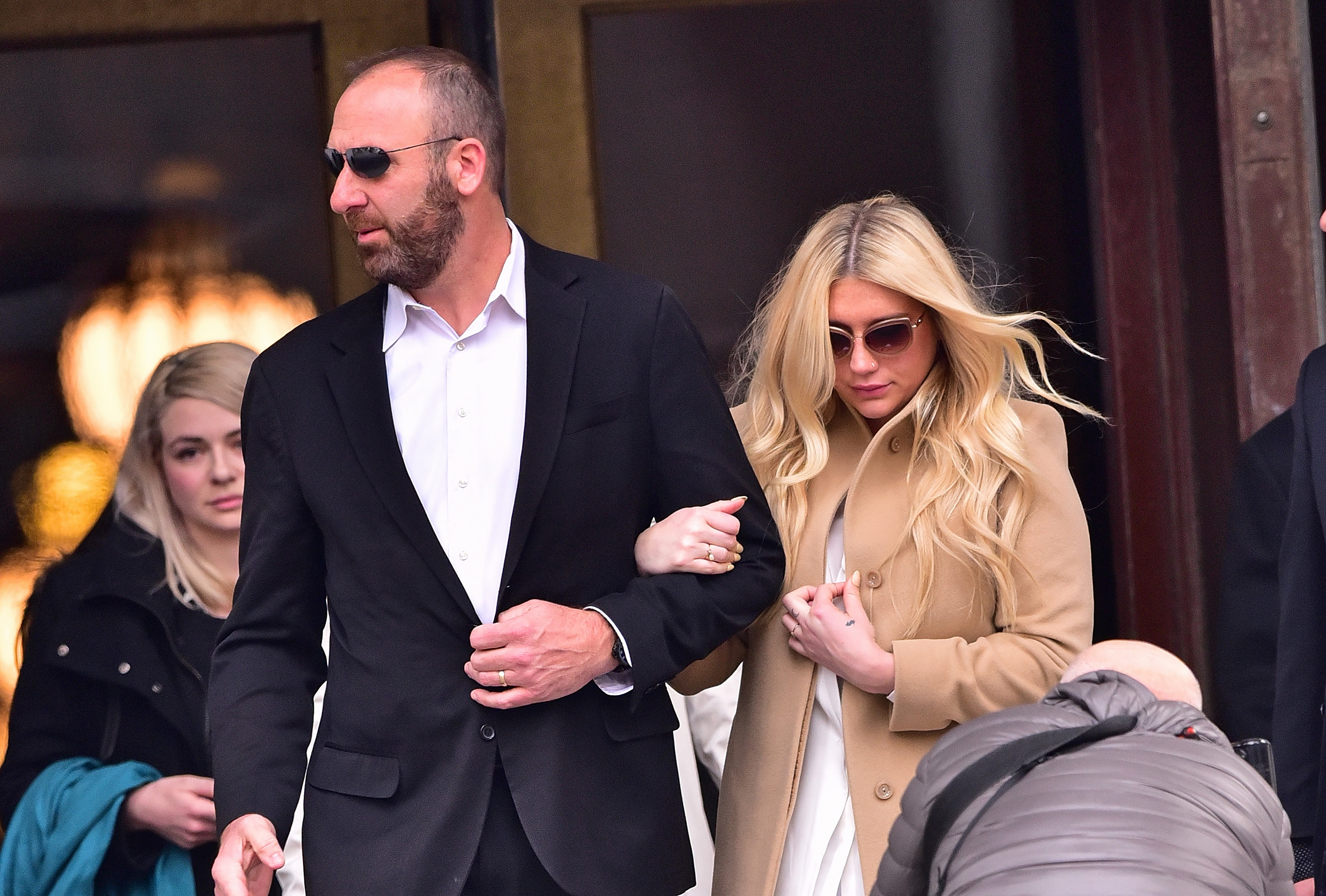 Kesha leaves the New York State Supreme Court on February 19, 2016 in New York City. (James Devaney/Getty Images)