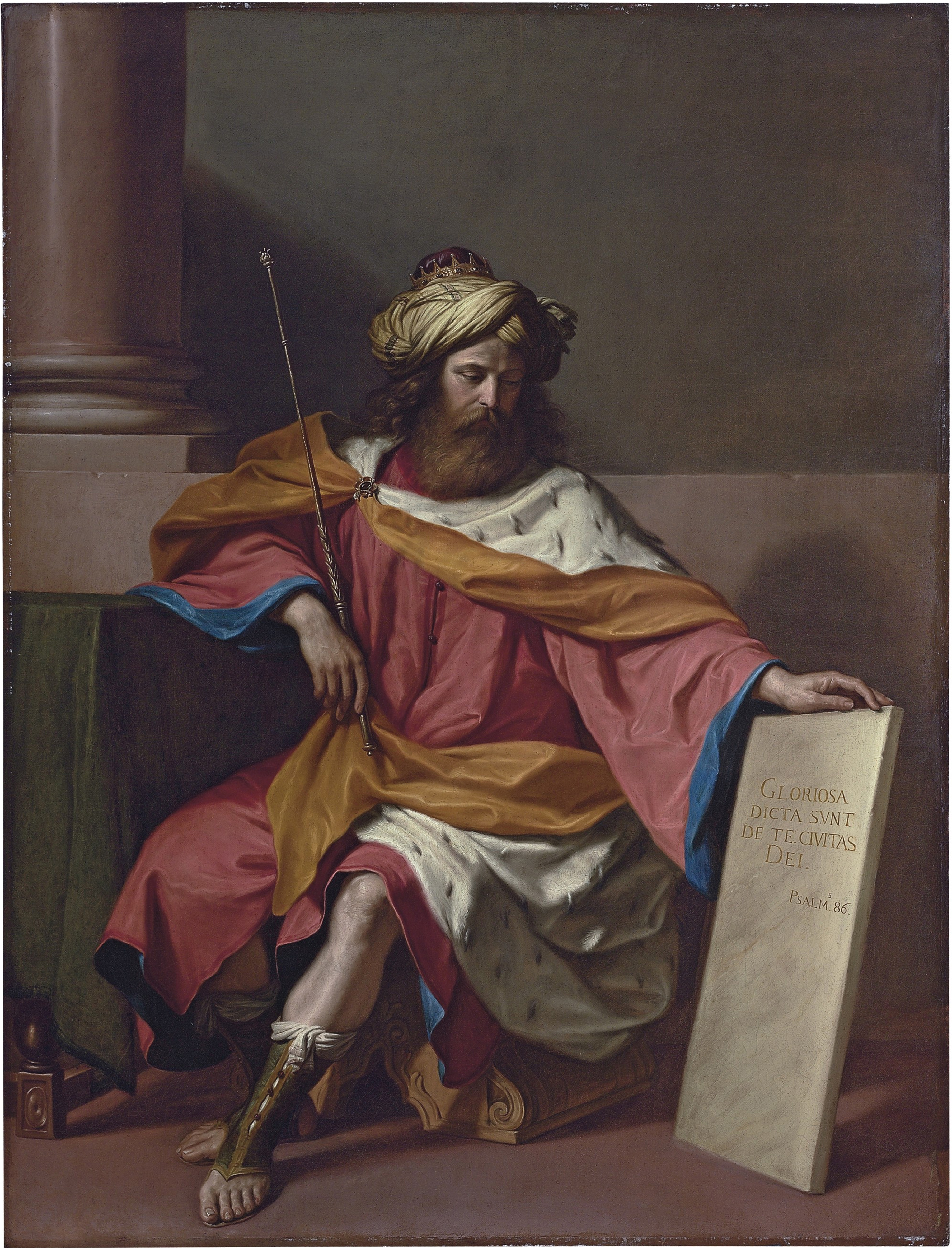 King David. Artist: Guercino (1591-1666) (Heritage Images/Getty Images)