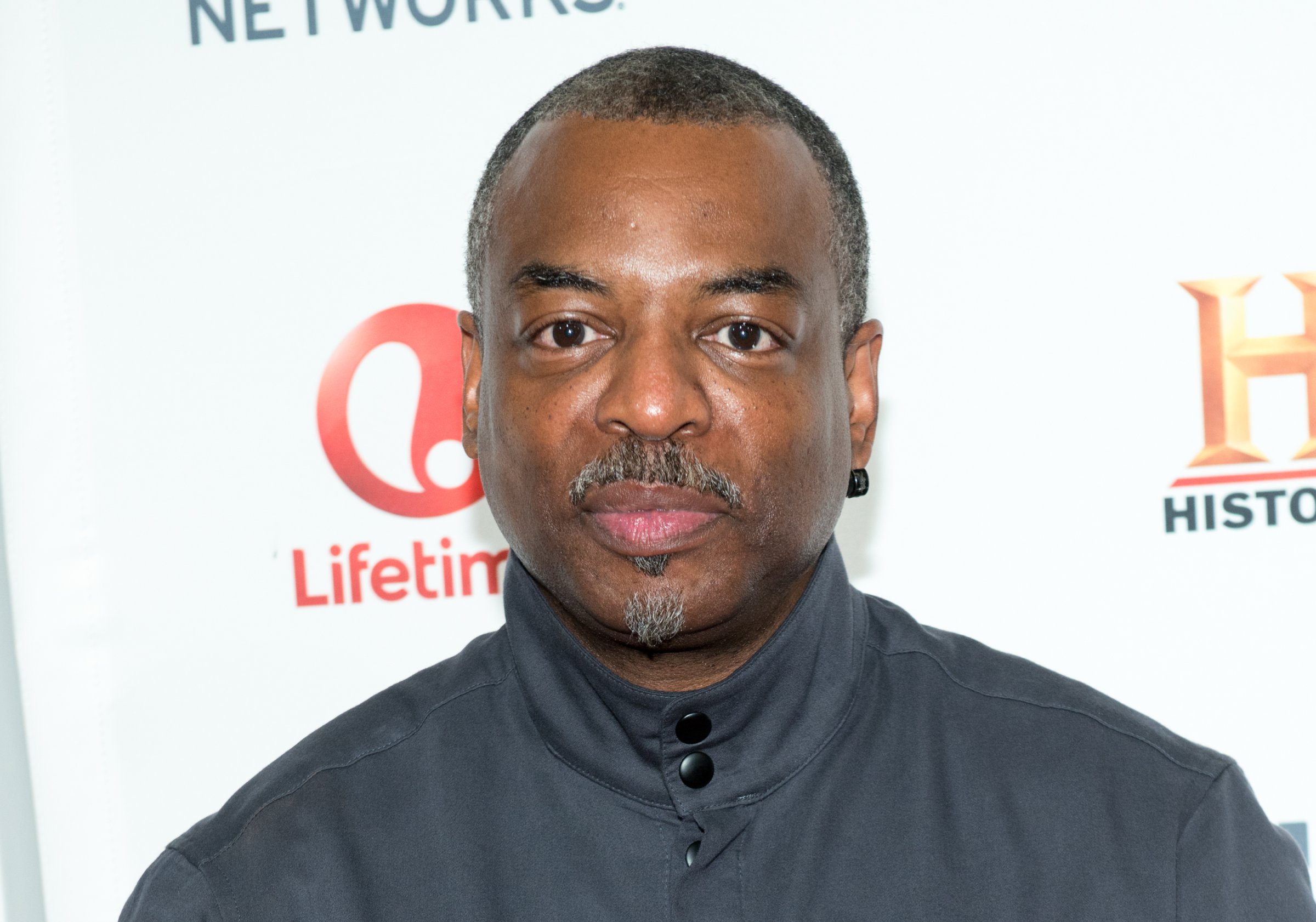 Actor LeVar Burton attends the 2015 A+E Network Upfront at Park Avenue Armory on April 30, 2015 in New York City.