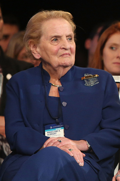 Madeleine Albright attends the 2015 Clinton Global Initiative Closing Plenary at Sheraton Times Square on September 29, 2015 in New York City.