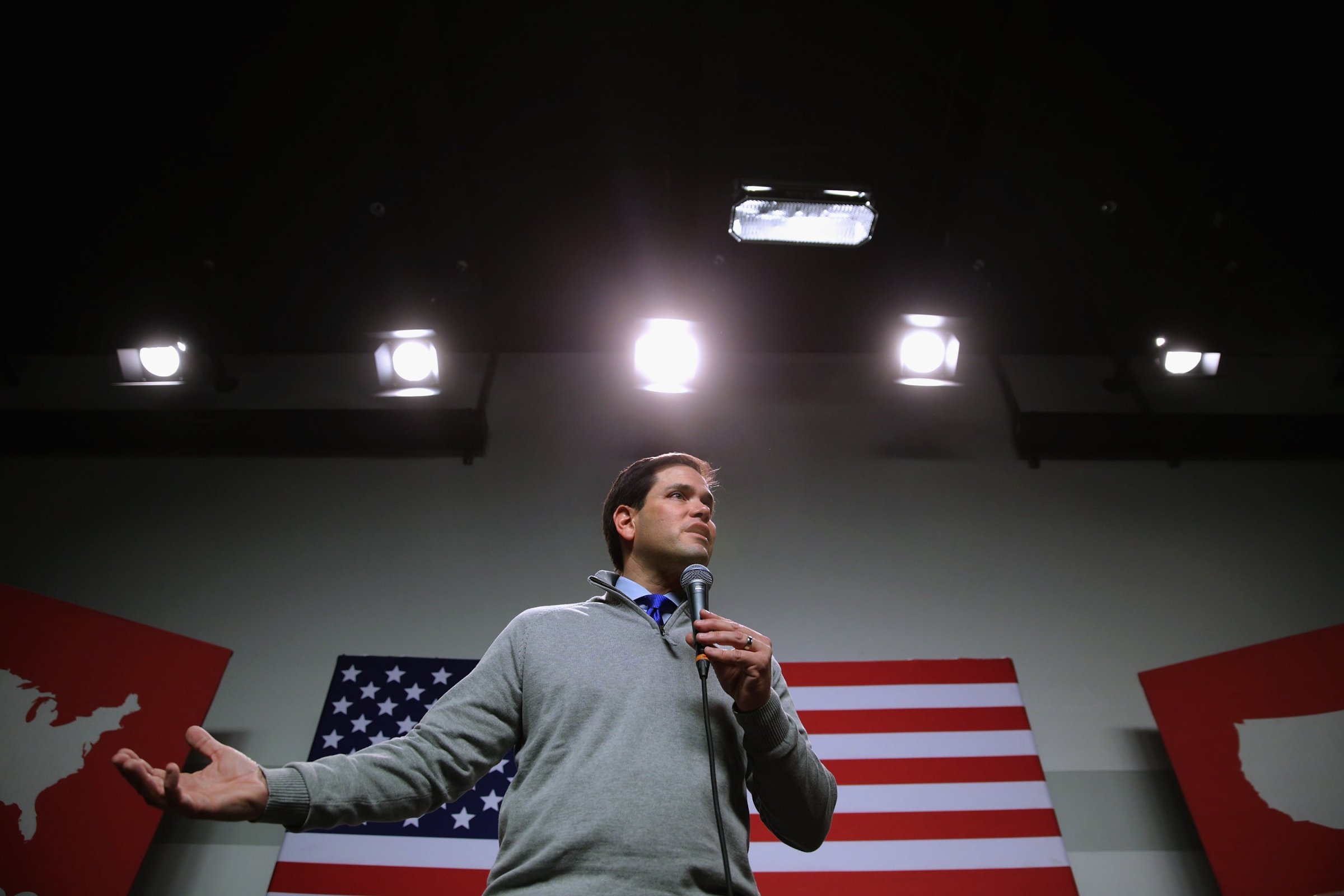 Sen. Marco Rubio holds a campaign town hall event at the New Hampshire Institute of Politics at St. Anselm College in Manchester, N.H. on Feb. 4, 2016.