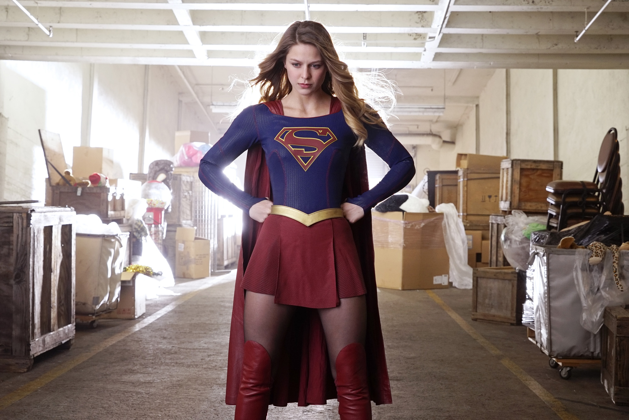 Melissa Benoist as Supergirl (Robert Voets—CBS/Getty Images)