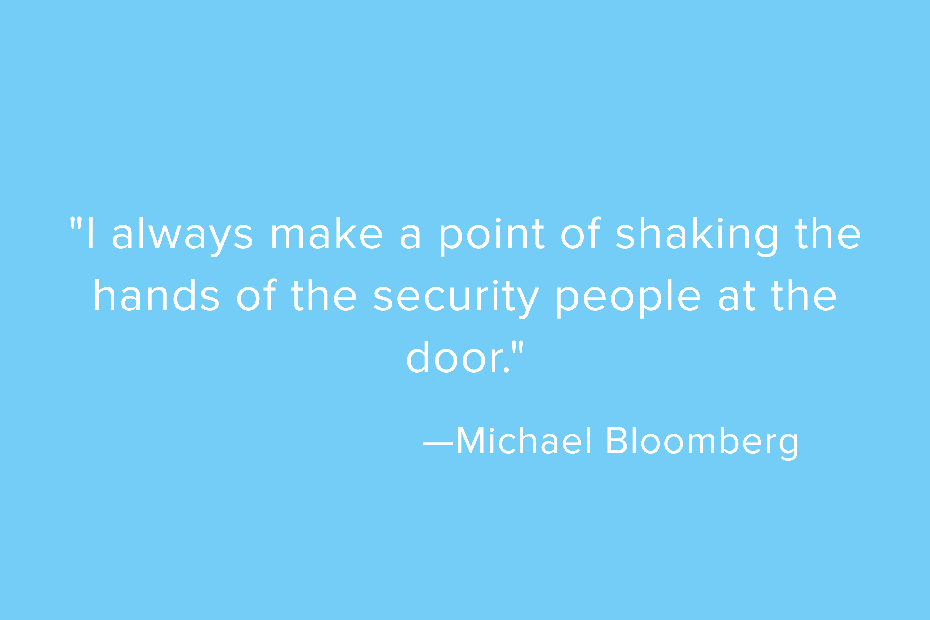Michael Bloomberg Quote Card