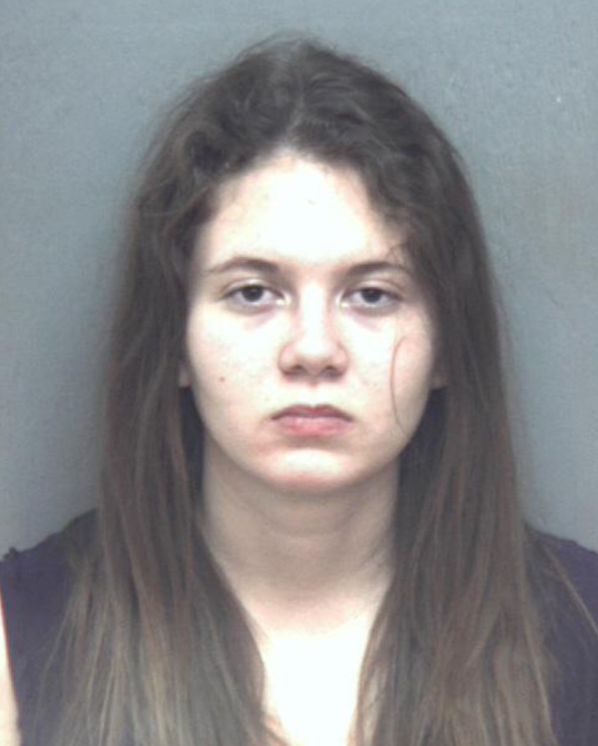 Natalie Keepers, who was arrested in connection with the death of Nicole Madison Lovell. (AP)