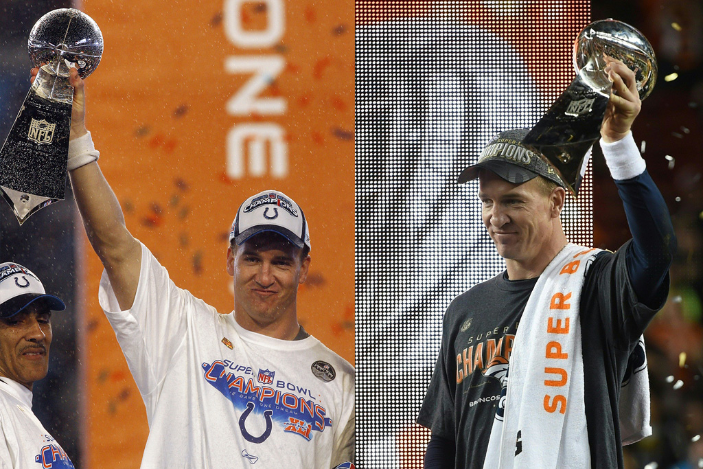 Peyton Manning in 2006 and again 10 years later in 2016.