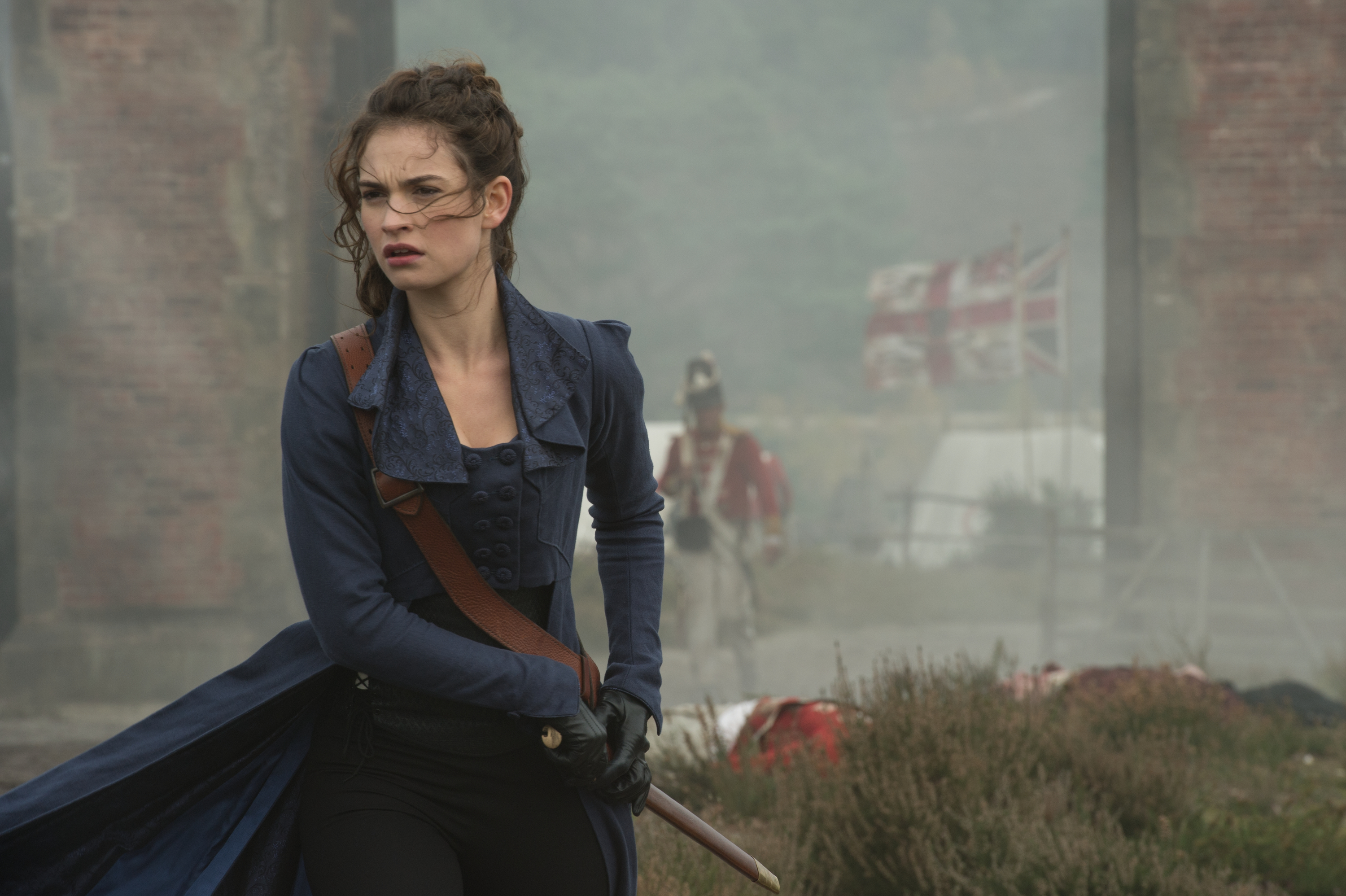 Lily James, as Elizabeth Bennet, in <i>Pride and Prejudice and Zombies</i>. (Screen Gems)