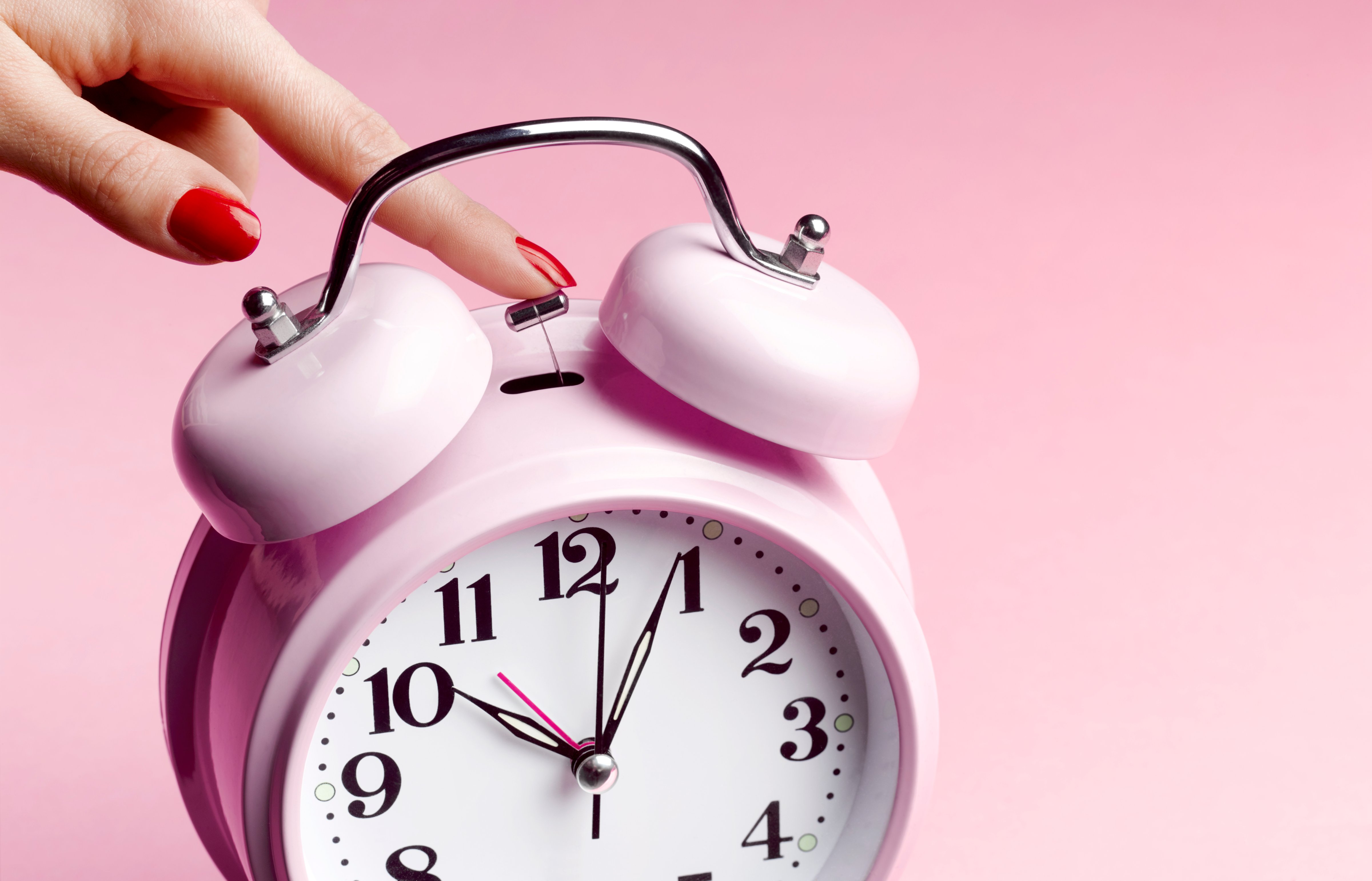 Stopping pink alarm clock deadline (Getty Images)