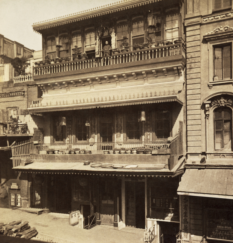 A Chinese restaurant in San Francisco, circa 1880. (Underwood Archives / Getty Images)
