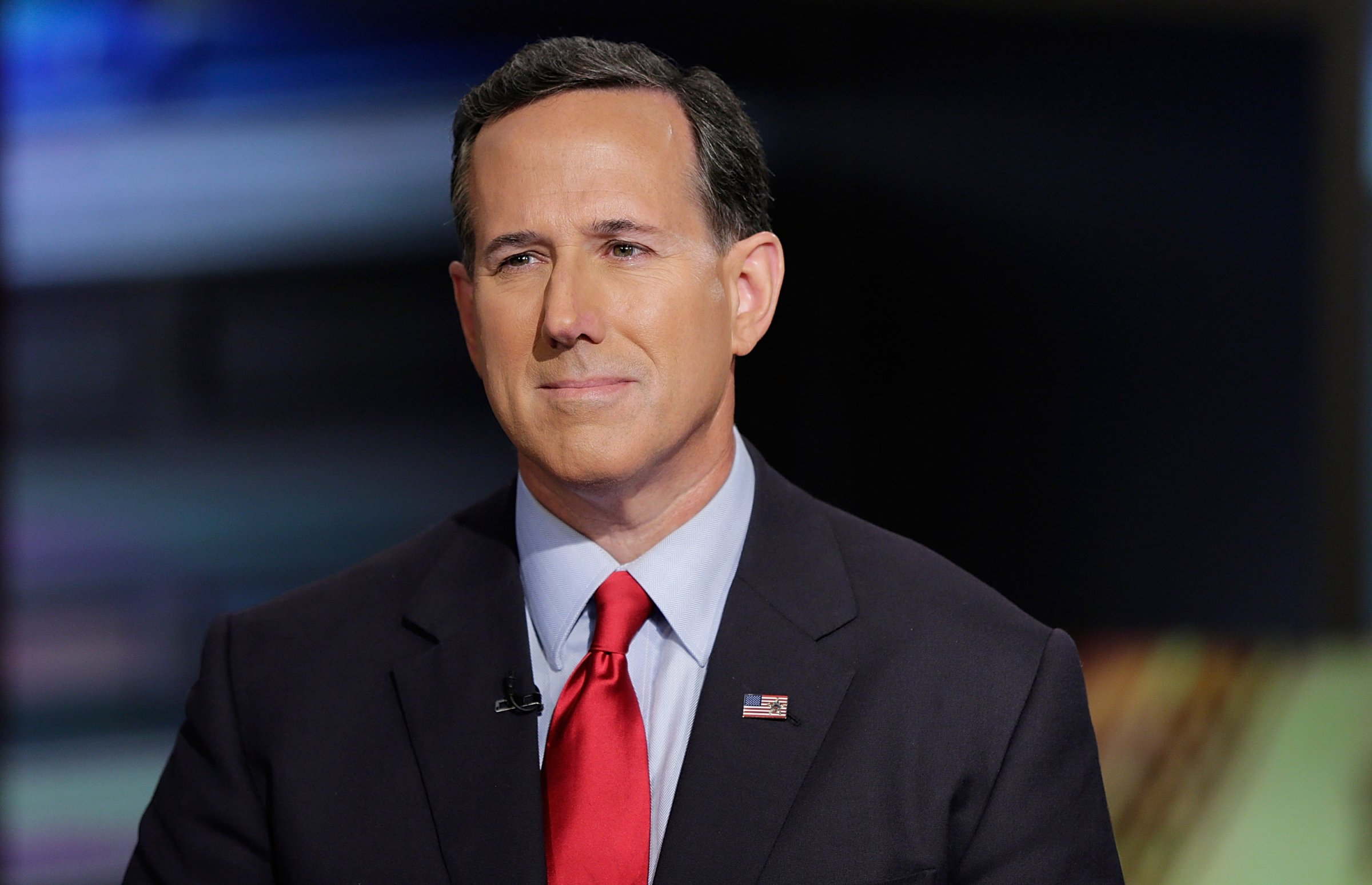 Republican candidate for USA President and former Senator from Pennsylvania , Rick Santorum visits "Cavuto: Coast To Coast" at FOX Studios on July 22, 2015 in New York City. *** Local Caption *** Rick Santorum