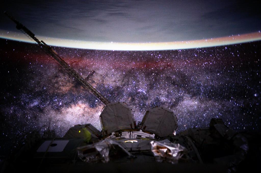 Day 135. #MilkyWay. You're old, dusty, gassy and warped. But beautiful. Good night from @space_station! #YearInSpace —via Twitter on Aug. 9, 2015.