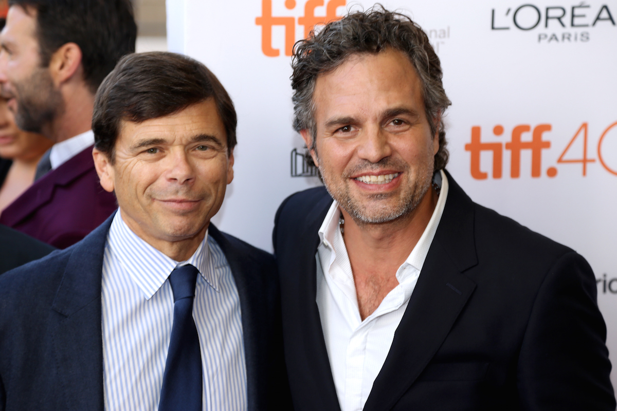 Michael Rezendes. (L) and Actor Mark Ruffalo attend the 'Spotlight' premiere during the 2015 Toronto International Film Festival on Sept. 14, 2015 in Toronto (Isaiah Trickey&mdash;FilmMagic/Getty Images)