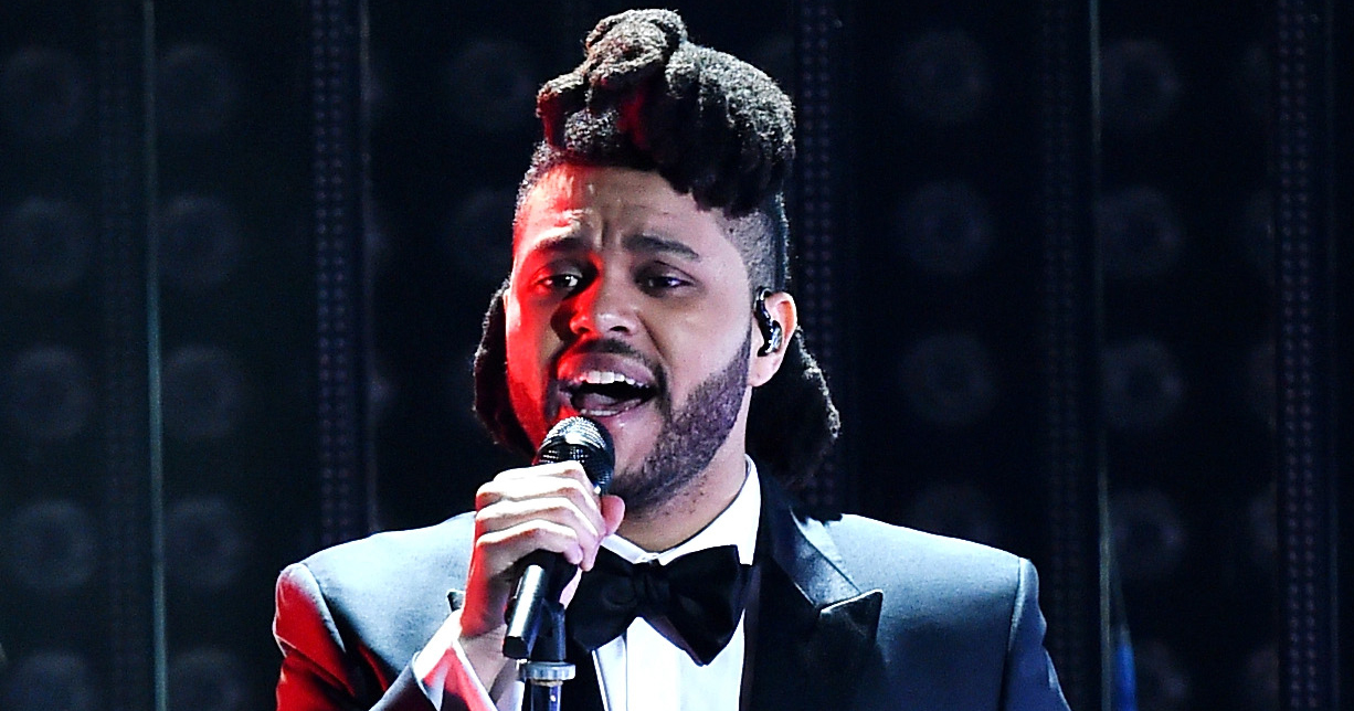 The Weeknd performs during the 58th GRAMMY Awards at Staples Center on Feb. 15, 2016 in Los Angeles.