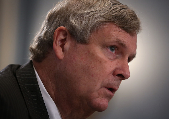 U.S. Secretary of Agriculture Tom Vilsack testifies during a hearing before the House Agriculture Committee October 7, 2015 on Capitol Hill in Washington, DC.