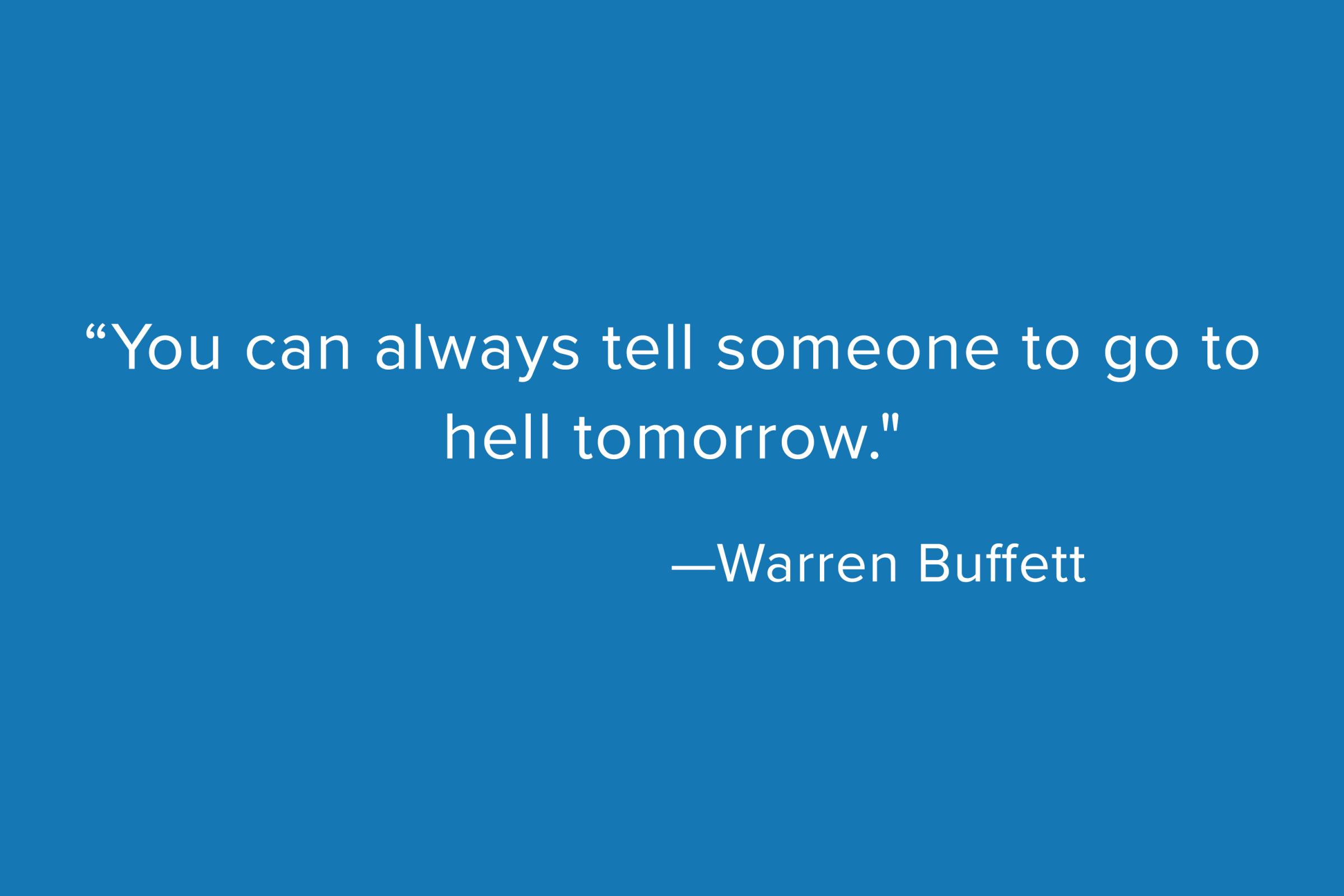 Warren Buffett Quote Card