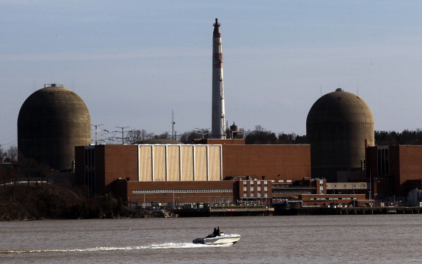 BUCHANAN, NY - MARCH 18:  A boat moves along the Hudson River in front of the Indian Point nuclear power plant March 18, 2011 in Buchanan, New York. Mario Tama&mdash;Getty Images (Mario Tama&mdash;Getty Images)