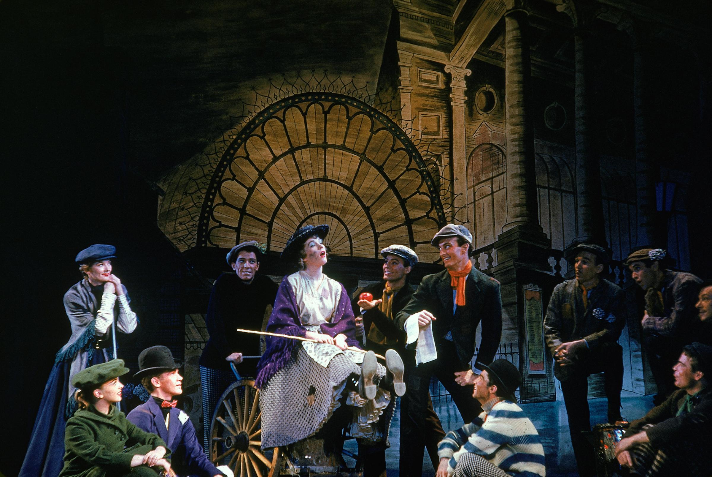 My Fair Lady theater production starring Julie Andrews in 1956.