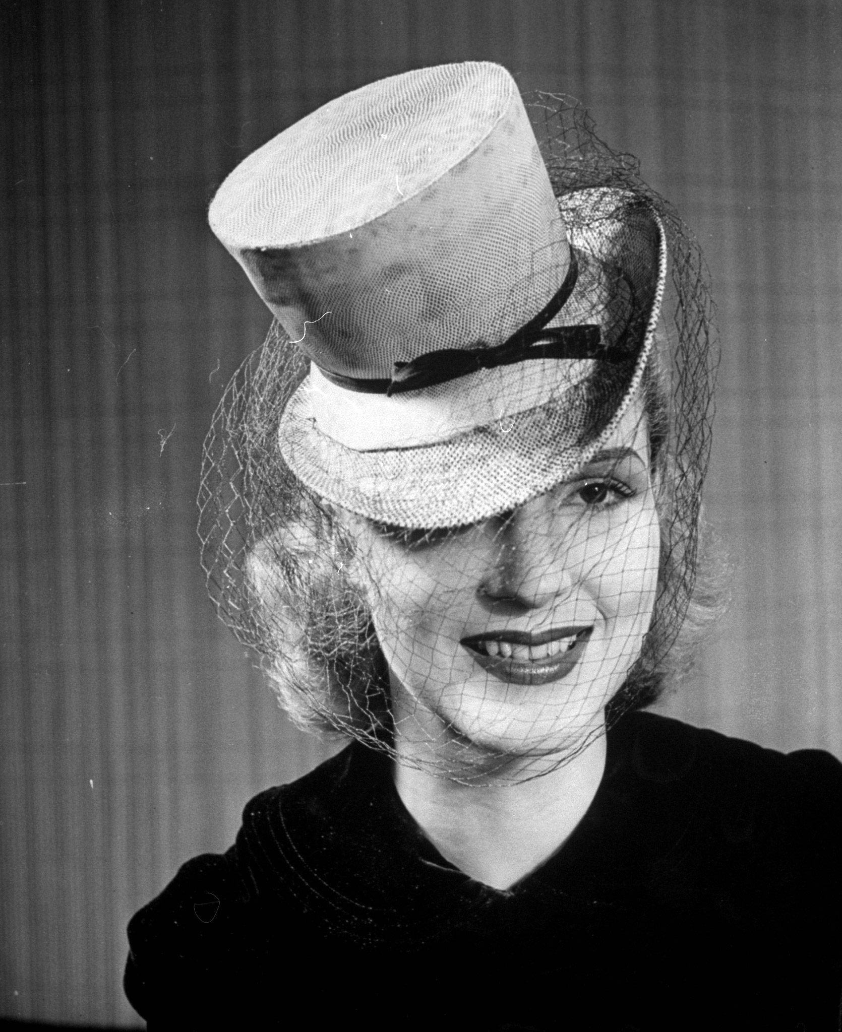 Postilion hat made of lizard skin. 1939.