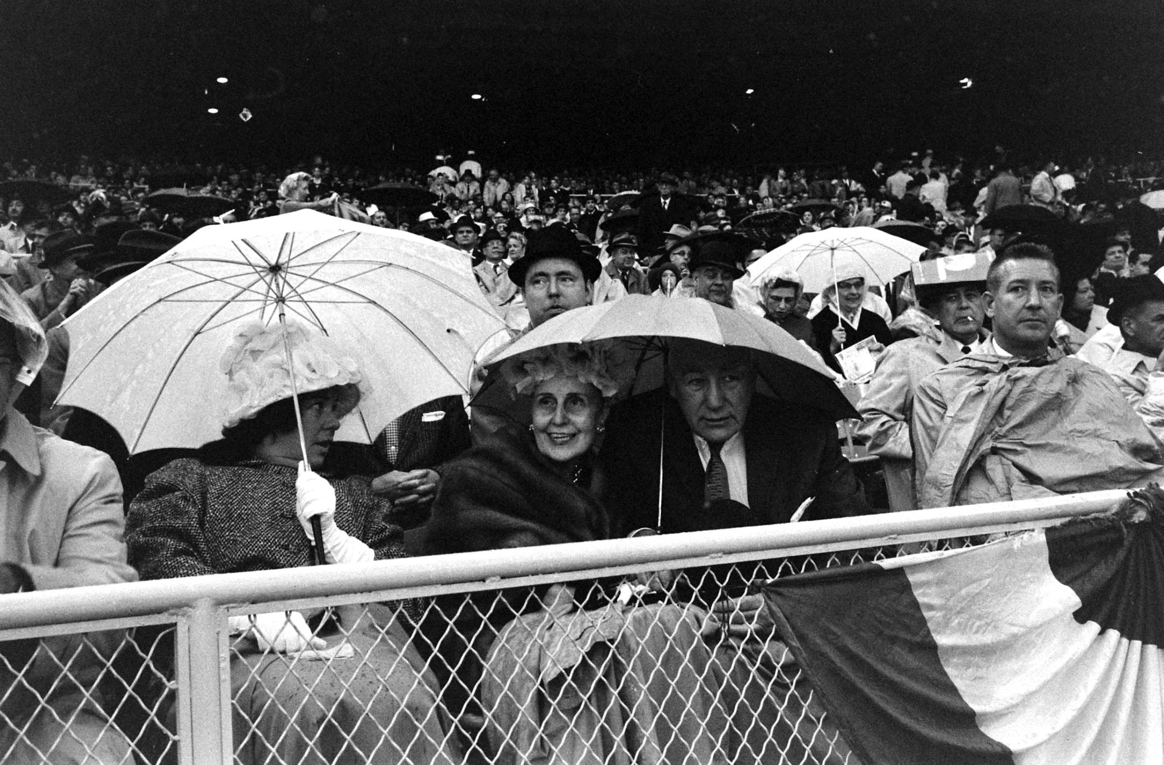 Baseball opening day in Washington D.C. 1962.