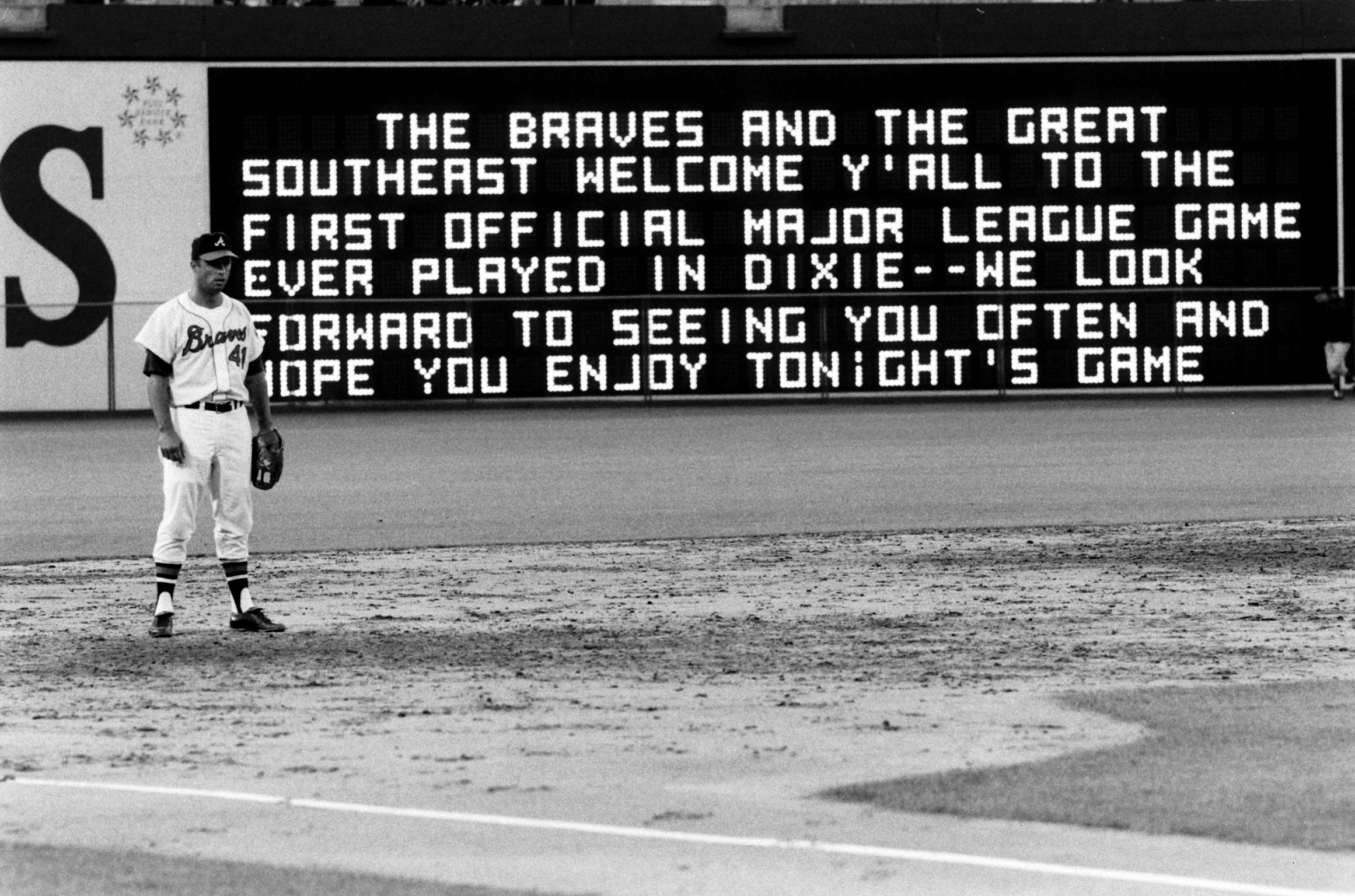 Atlanta Braves opening day, 1966.