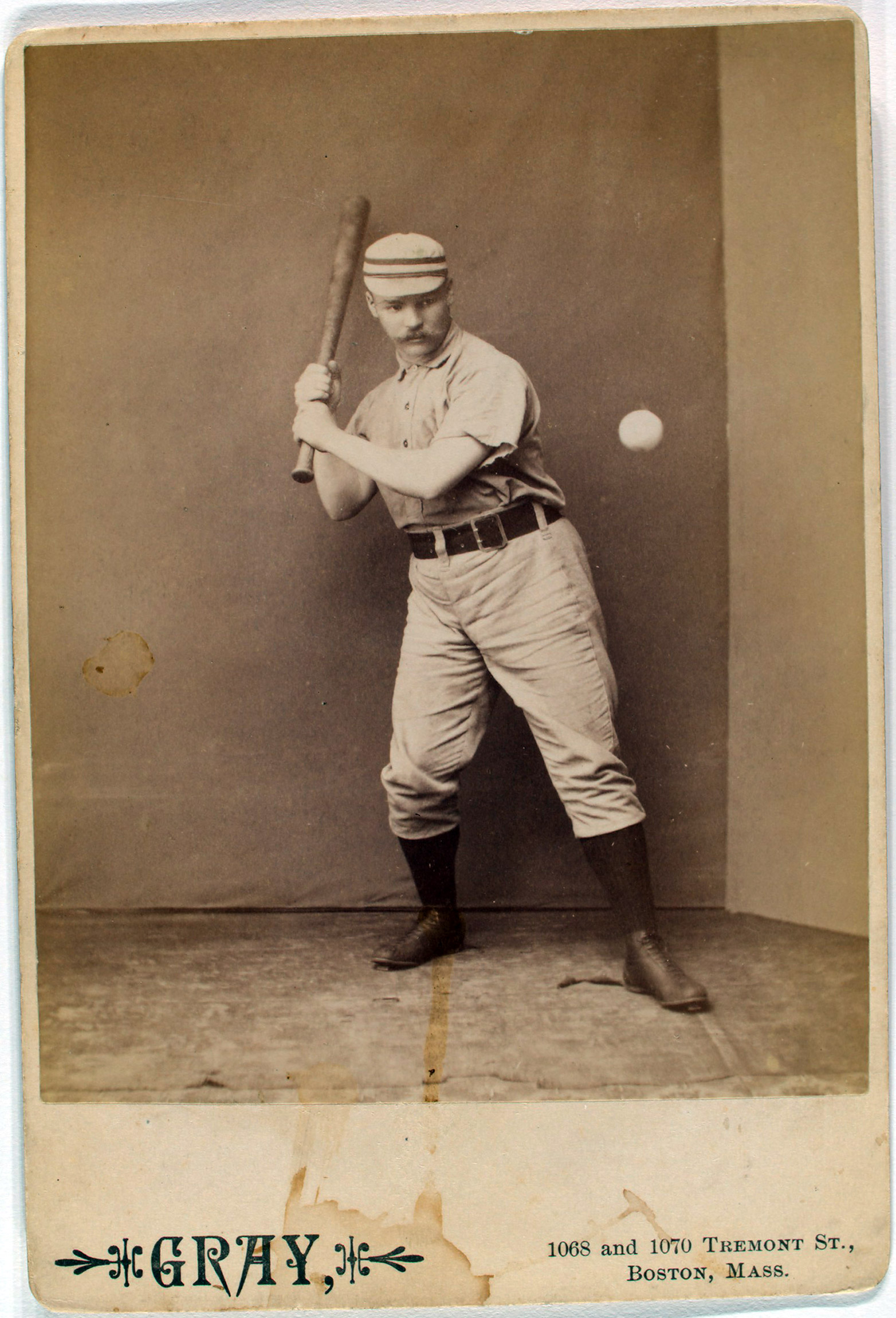 Deacon McGuire of the Philadelphia Quakers. From the A. G. Spalding Baseball Collection.