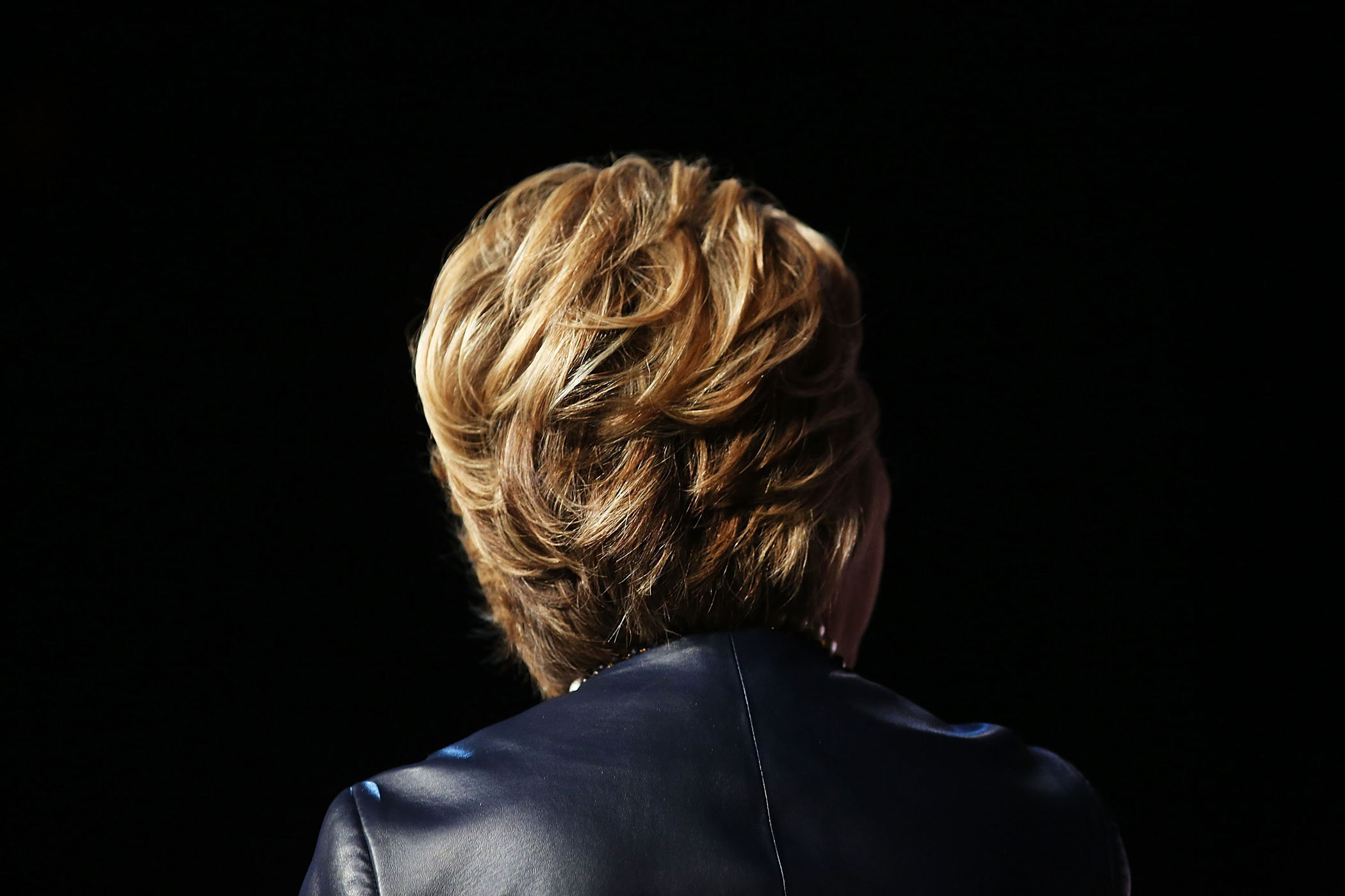 Hillary Clinton speaks on stage in Harlem at the Apollo Theater on March 30, 2016 in New York.