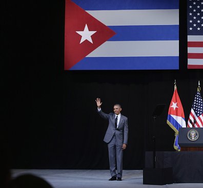 President Obama Delivers Speech At Gran Teatro In Havana