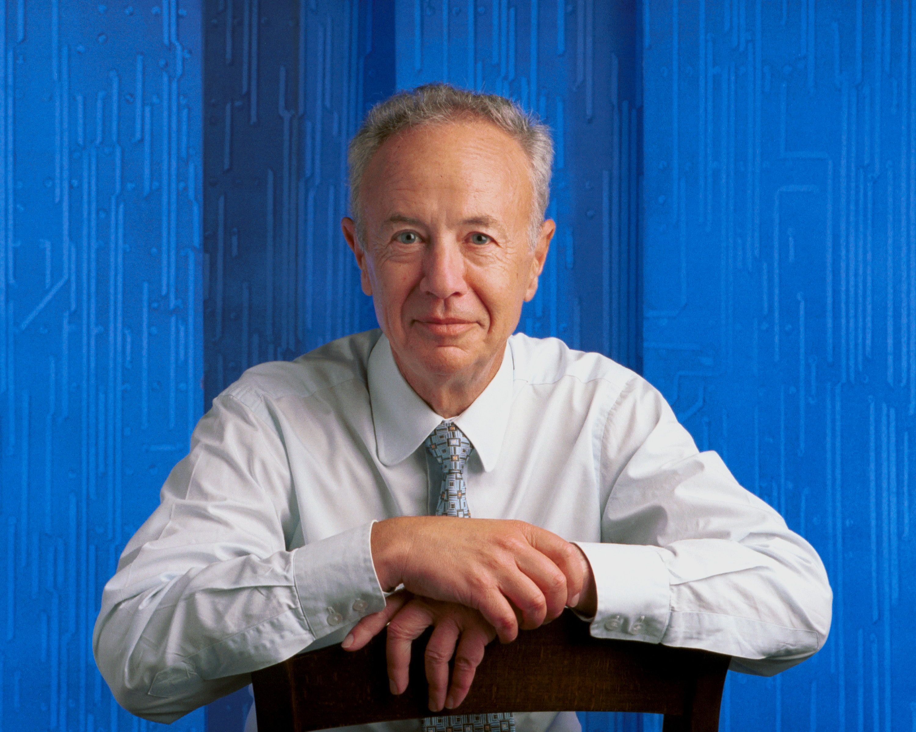 Ceo Of The Intel Corporation Andy Grove Poses For A Portrait June, 2000 In Palo Alto, California. (Anne Knudsen—Getty Images)