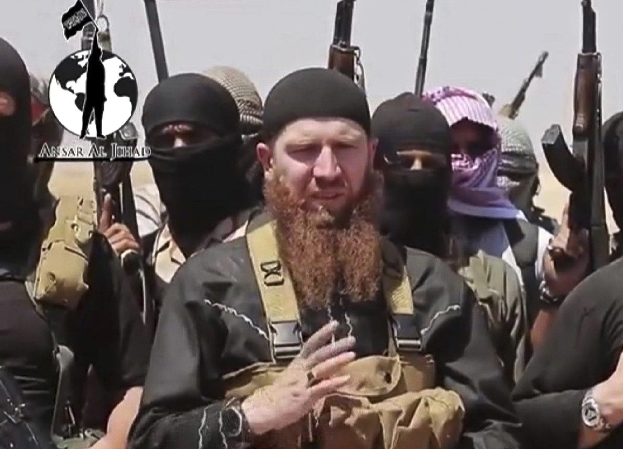 This image made from undated video posted during the weekend of June 28, 2014 and verified by AP shows Omar al-Shishani. (AP)