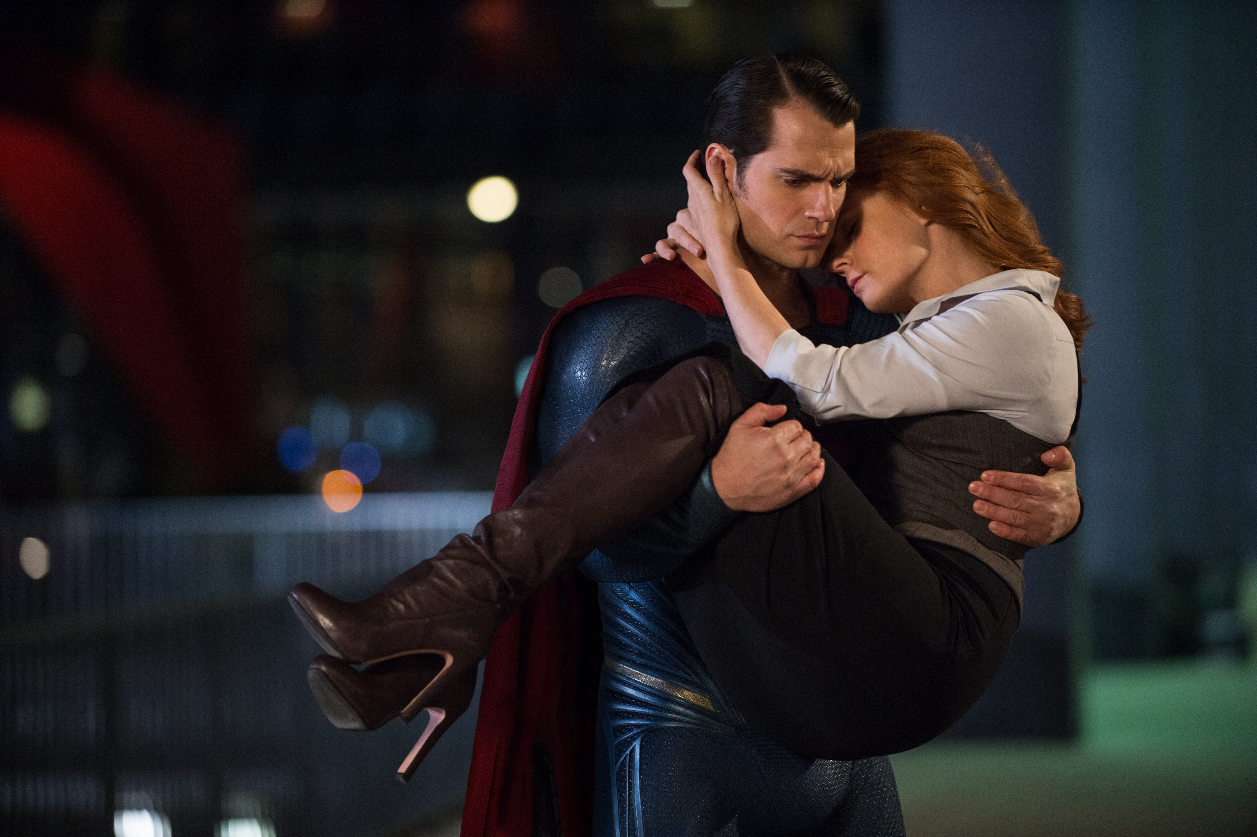 Henry Cavill and Amy Adams in <i>Batman v Superman</i> (Clay Enos—Warner Bros.)