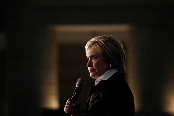 Democratic Presidential Candidate Hillary Clinton speaks at the Charles H. Wright Museum of African American History in Detroit on March 7, 2016. (J.D. Pooley—Getty Images)