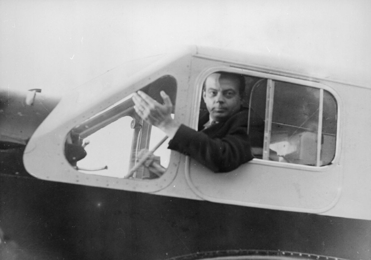 circa 1935:  French airman and writer Antoine de Saint-Exupery (1900 - 1944), who was killed in a reconnaissance flight over North Africa during World War II. (Hulton Archive / Getty Images)