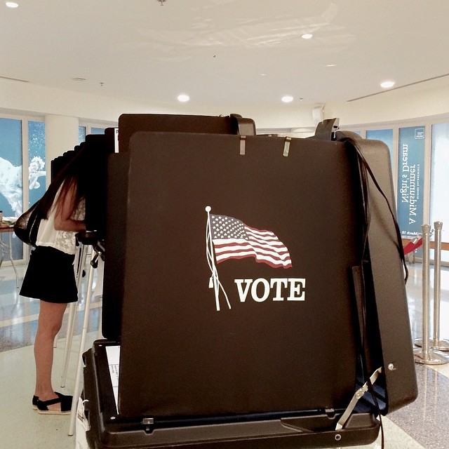 Christopher Morris (@christopher_vii), photographing from Florida as the state goes to the polls to vote in the 2016 Presidential Primaries. Miami Beach, Florida.