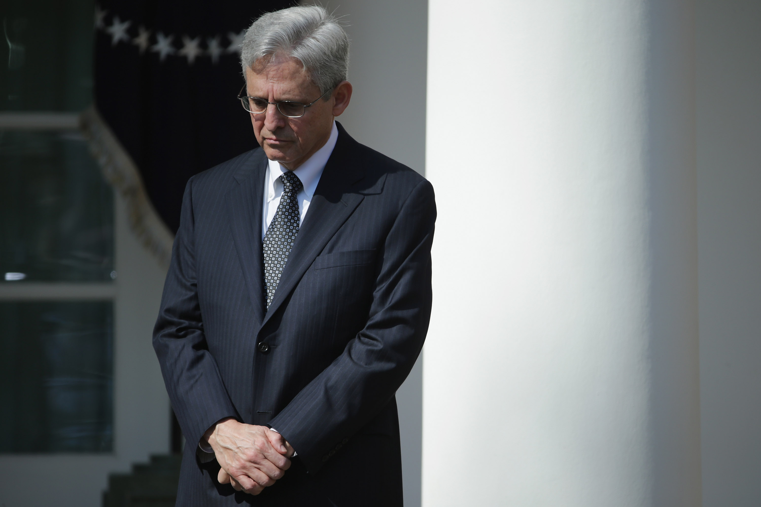 Judge Merrick Garland, U.S. President Barack Obama's nominee to replace the late Supreme Court Justice Antonin Scalia, is introduced in the Rose Garden at the White House in Washington, D.C., on March 16, 2016. (Chip Somodevilla—Getty Images)