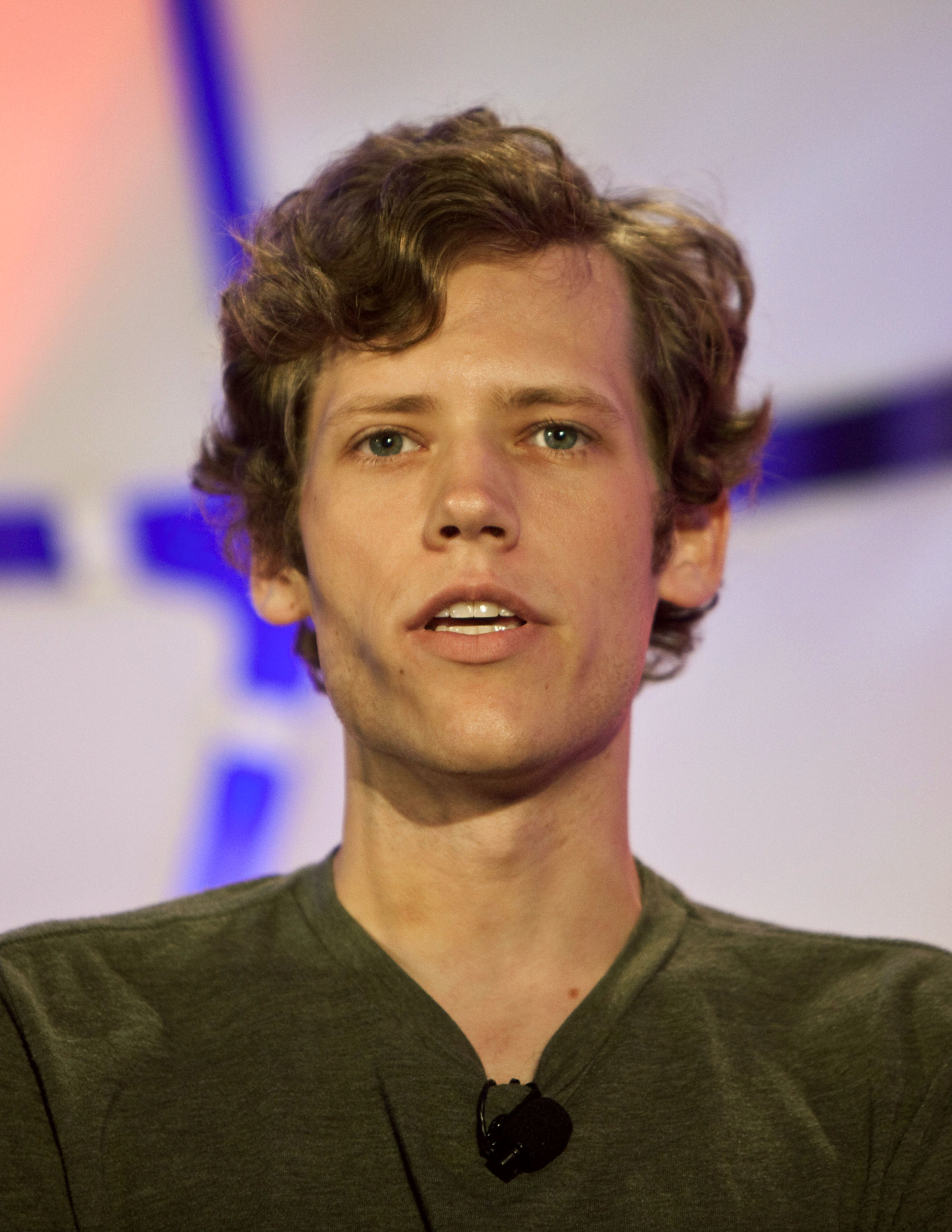 Christopher Poole, founder of 4chan, speaks during the TechCrunch Disrupt conference in New York, U.S., May 25, 2010 (Bloomberg/Getty Images)