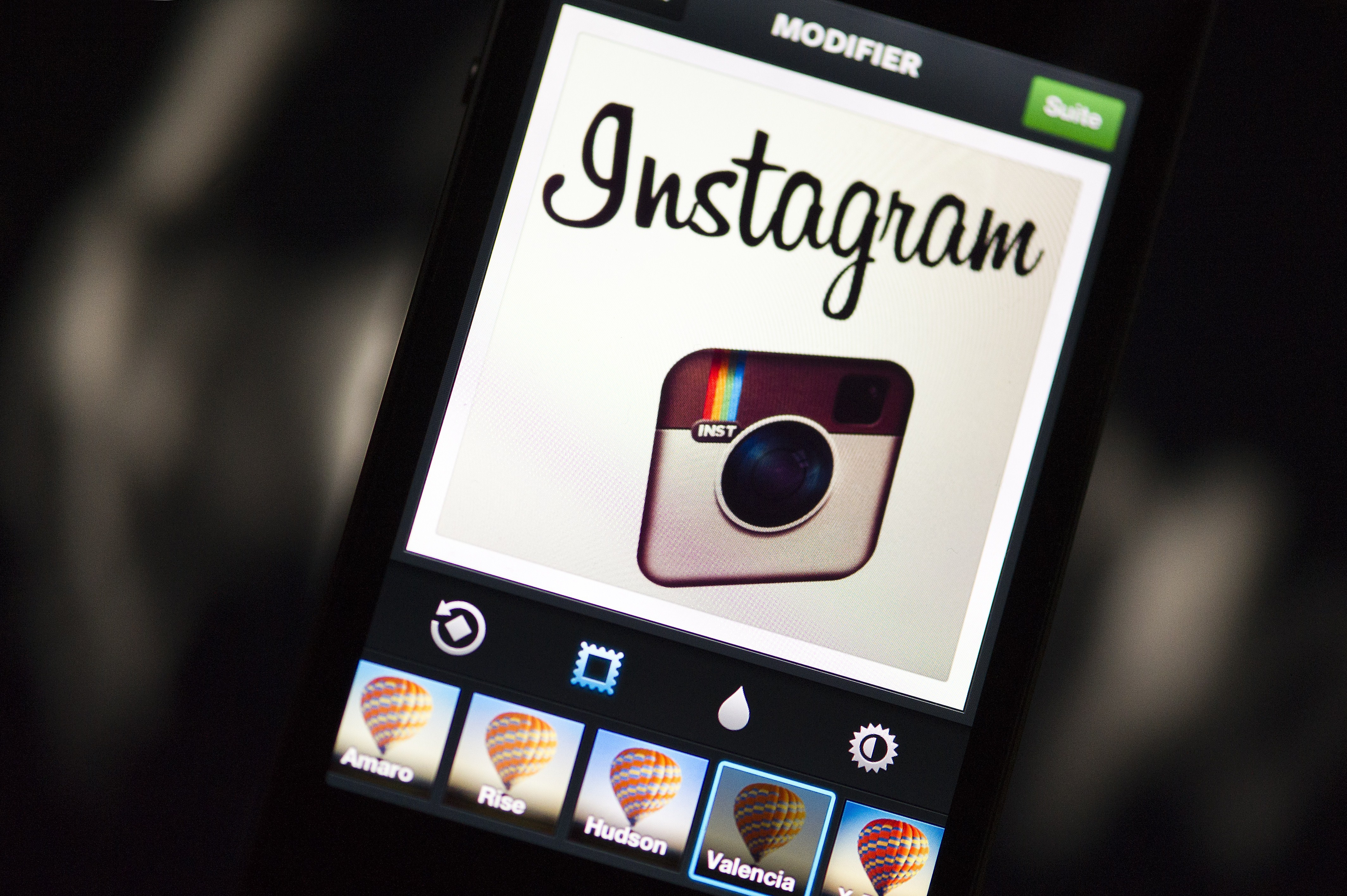 The Instagram logo is displayed on a smartphone on December 20, 2012 (Lionel Bonaventure—AFP/Getty Images)