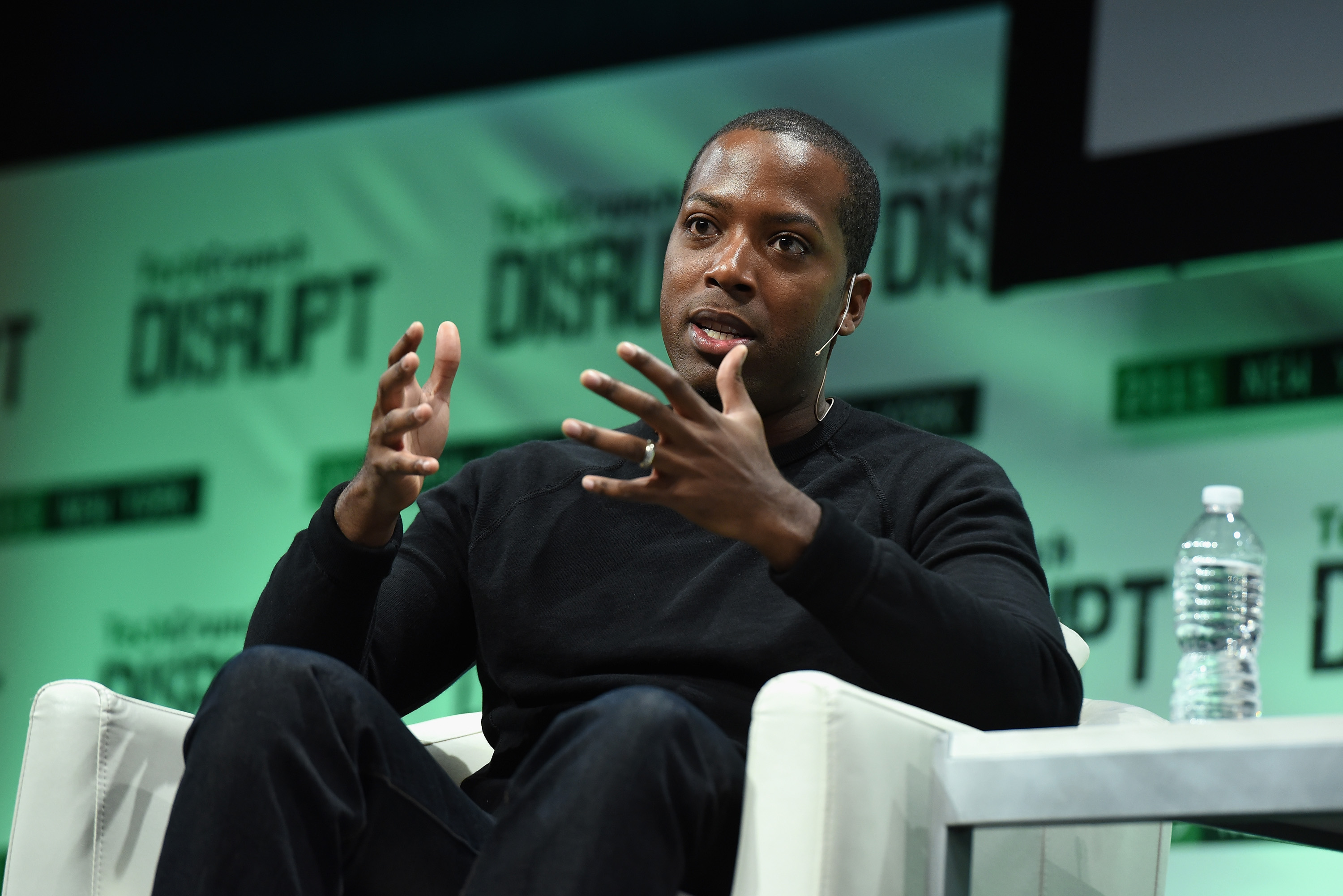 Founder and CEO of Walker &amp; Company Brands, Tristan Walker speaks onstage during TechCrunch Disrupt NY 2015 (Noam Galai&mdash;2015 Getty Images)