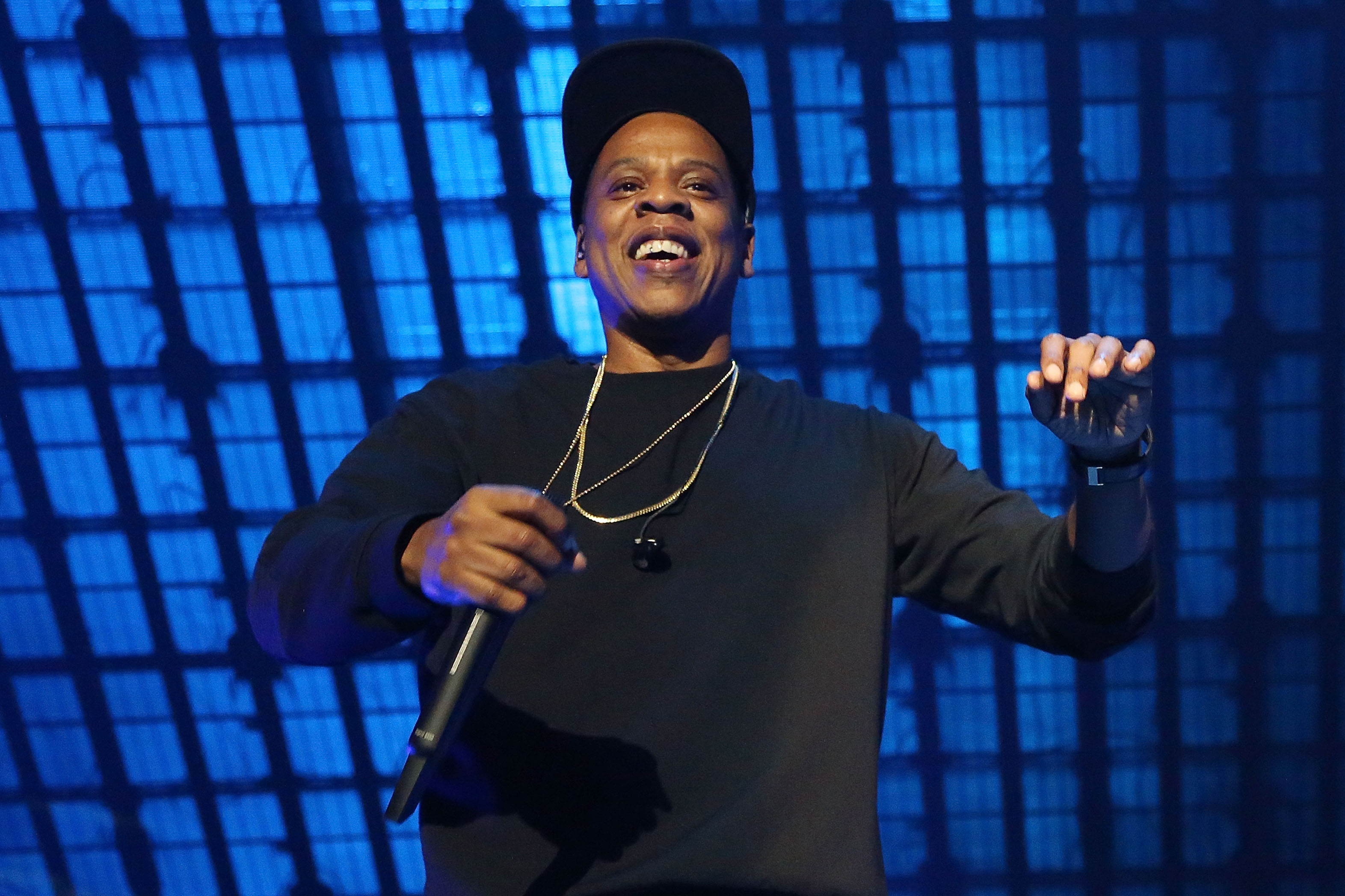 Jay Z performs during Tidal X: 1020 at Barclays Center on October 20, 2015 in the Brooklyn borough of New York City. (Taylor Hill&mdash;FilmMagic)