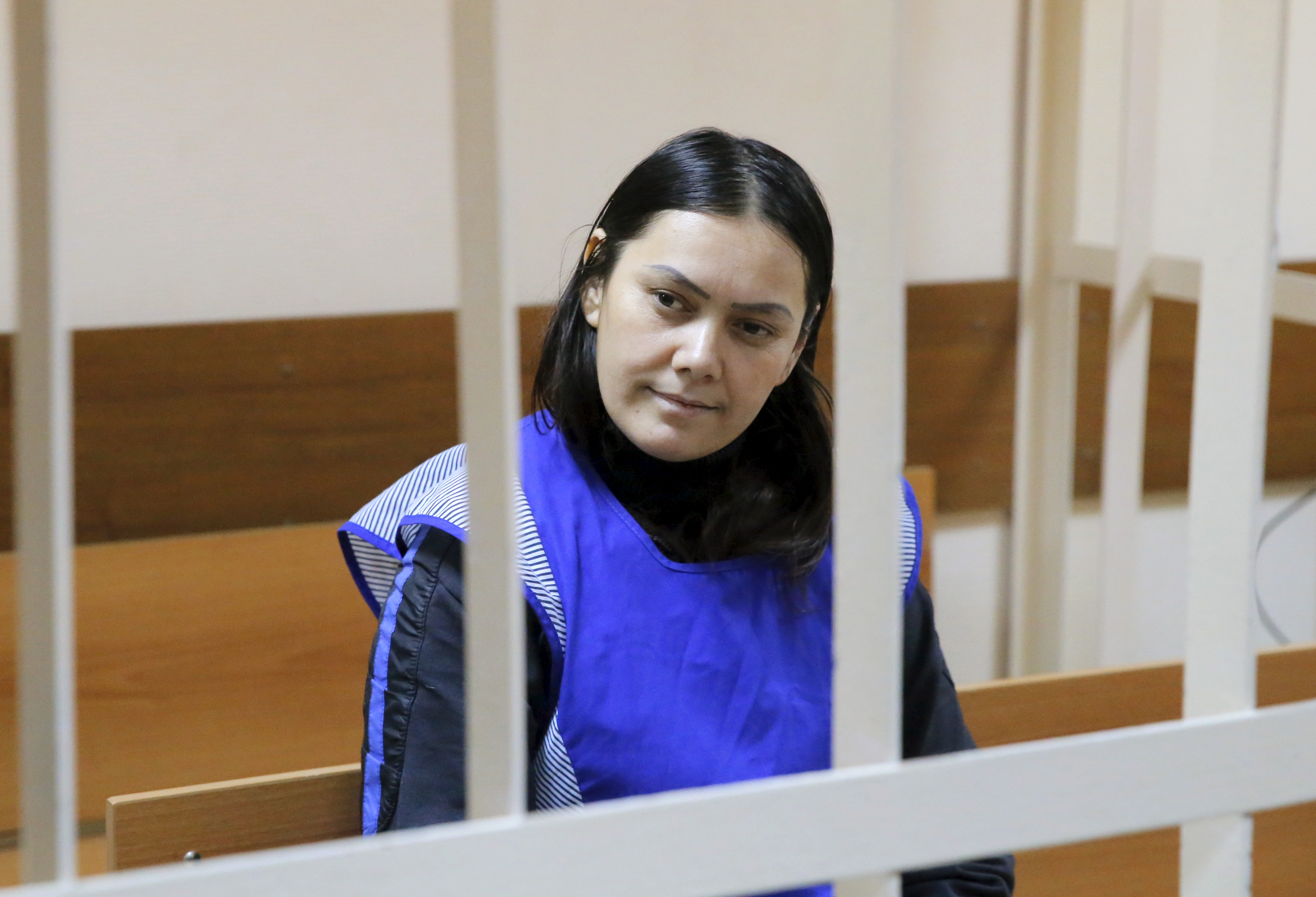 Gulchekhra Bobokulova attends a court hearing in Moscow, Russia, on March 2, 2016. (Maxim Shemetov/Reuters)