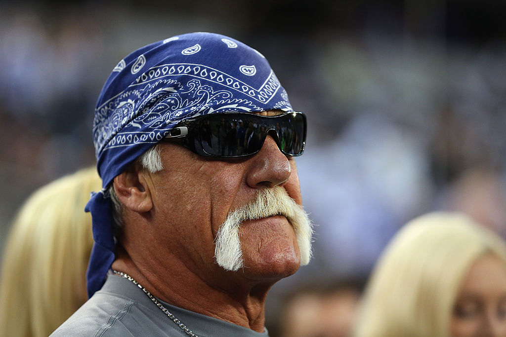 Hulk Hogan at AT&amp;T Stadium before a game between the New York Giants and the Dallas Cowboys on Sept. 8, 2013 in Arlington, Texas. (Ronald Martinez&mdash;Getty Images)