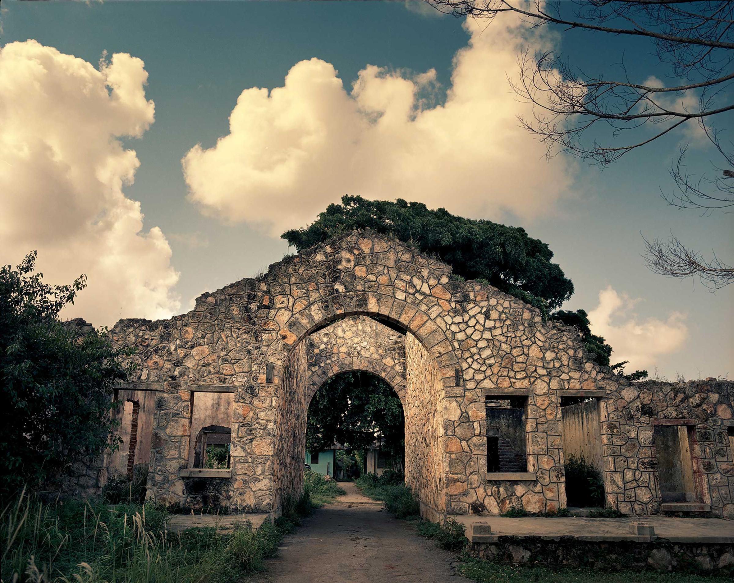 An ancient housing facility belonging to the Hershey sugar mill, 50 kilometers east of Havana city, Cuba. Oct. 2016.