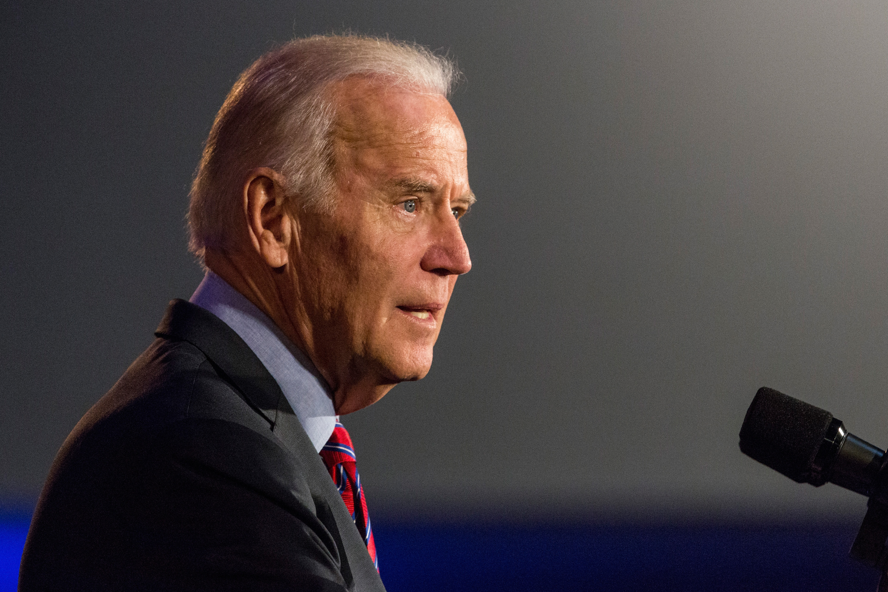 Joe Biden speaks at a rally in New York City, on Jan. 29, 2016. (Andrew Burton—Getty Images)