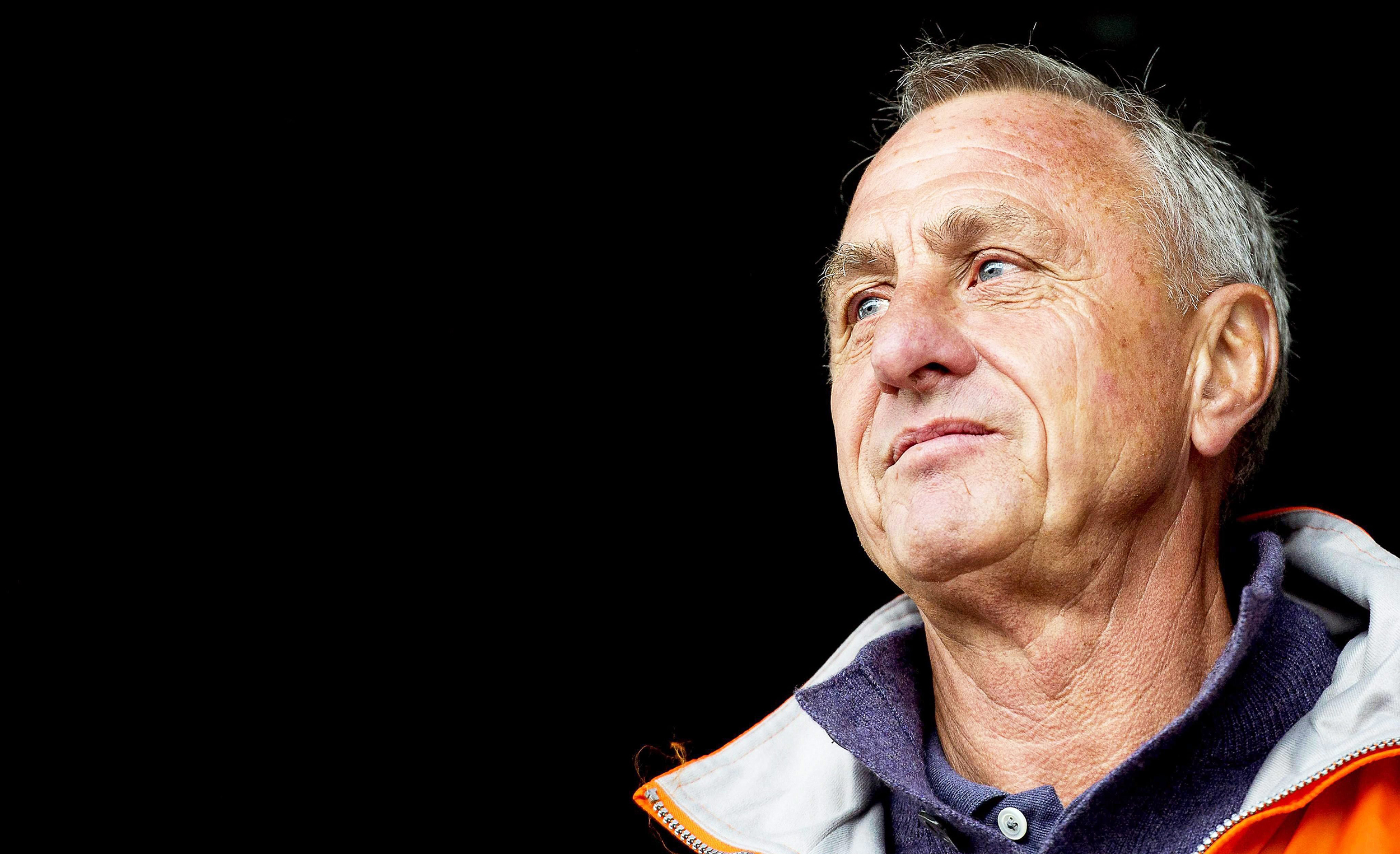 Dutch soccer legend, Johan Cruyff attending the Cruyff Court Final soccer tournament in Amsterdam, Netherlands on May 18, 2013. (Koen Van Weel—EPA)